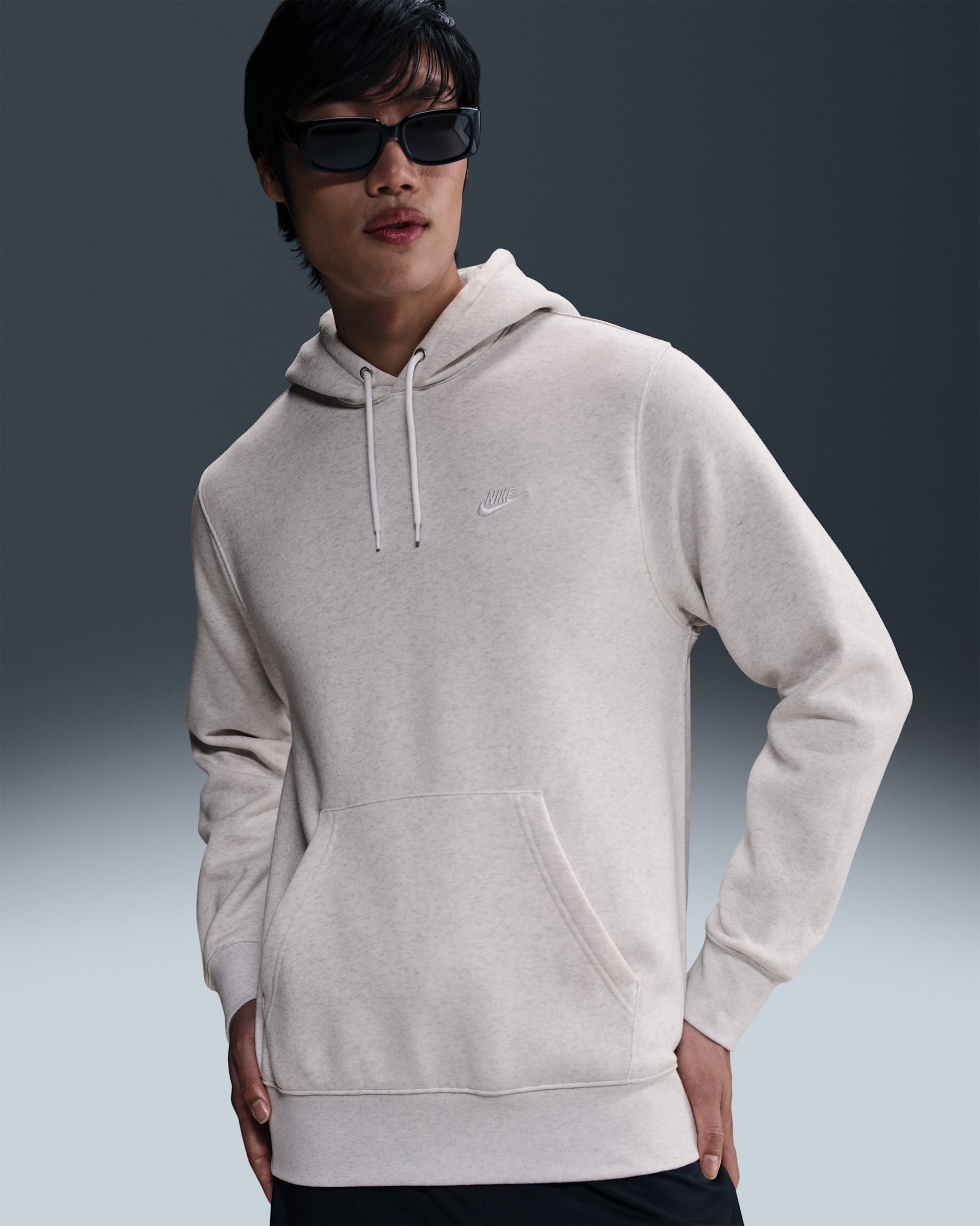 Nike Club — Birch Heather/White/White