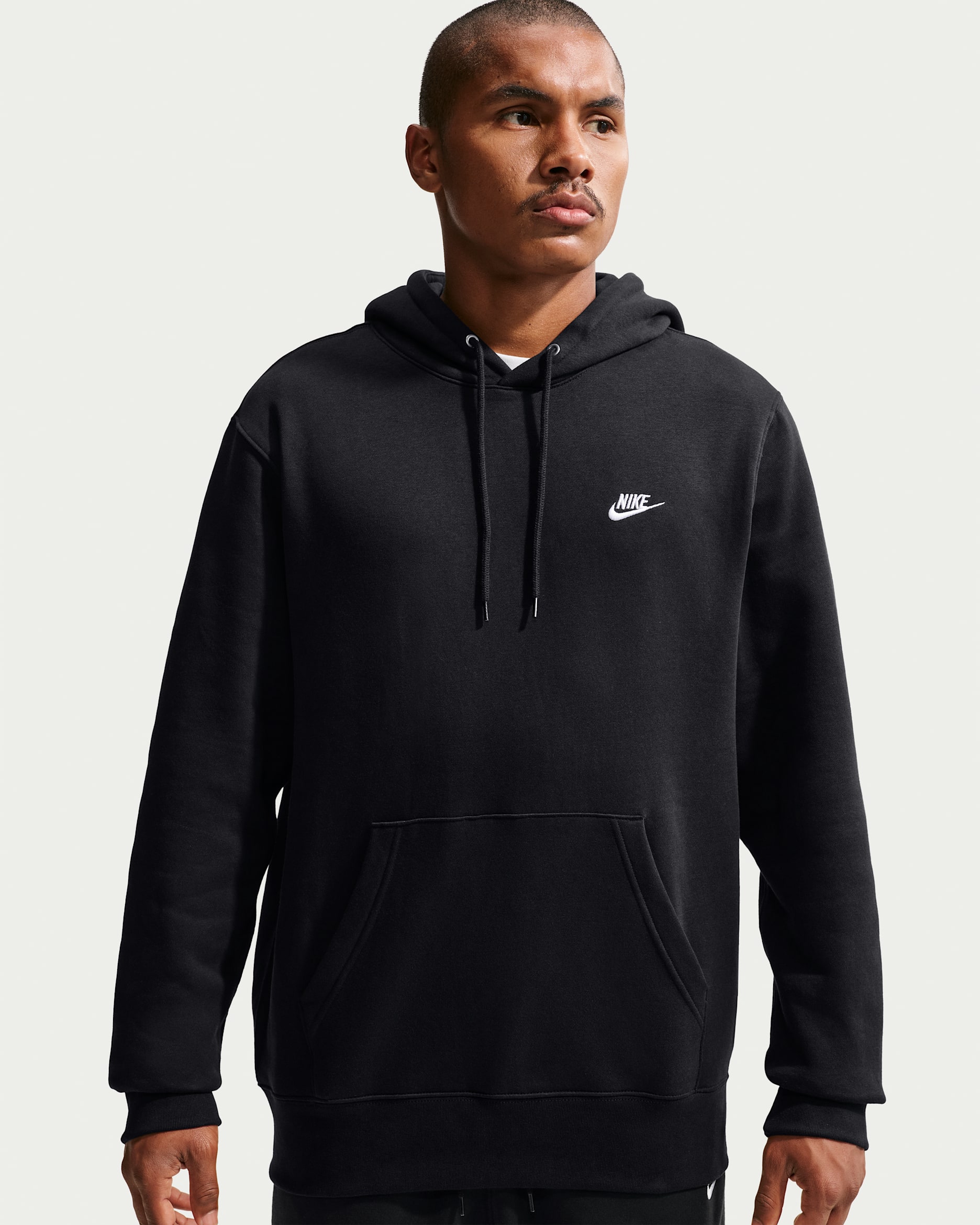 Nike Club — Black/Black/White