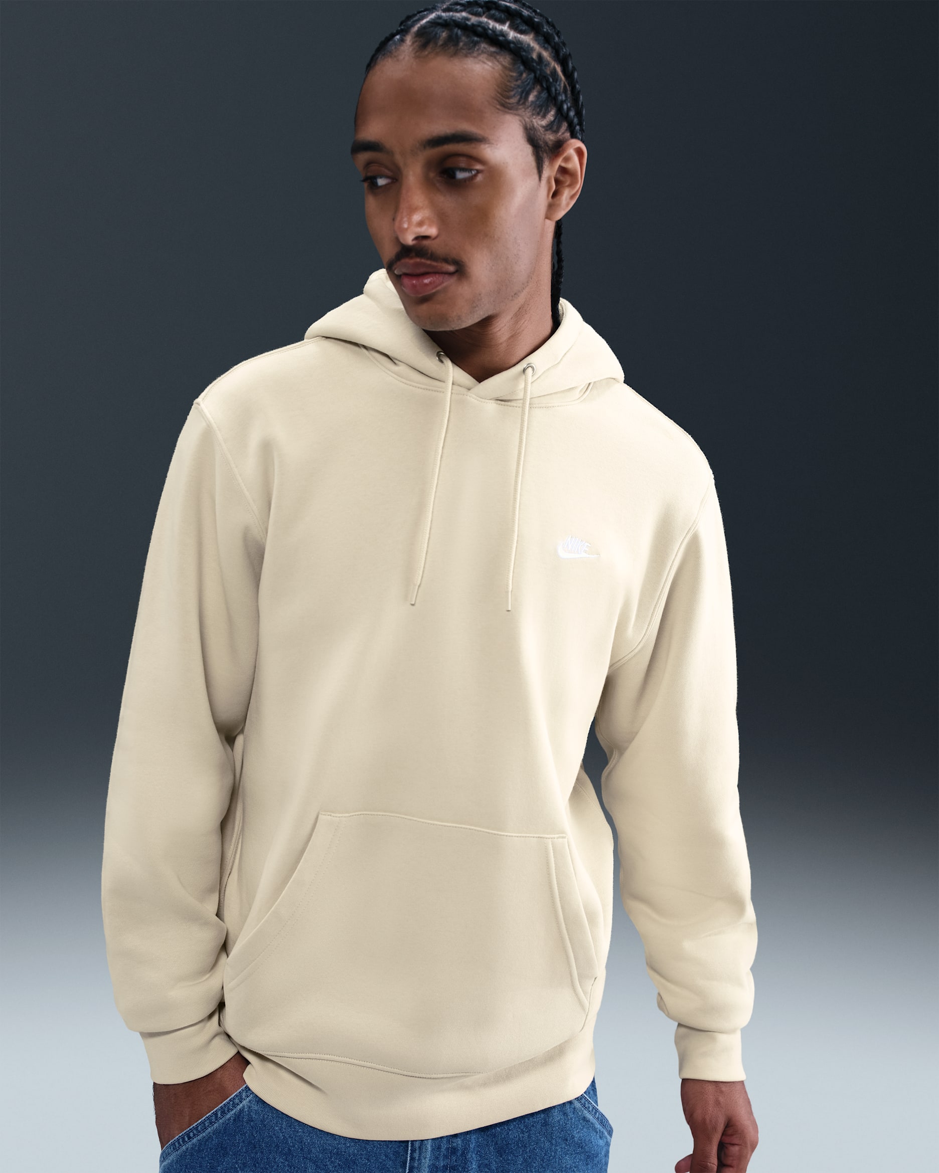 Nike Club — Light Khaki/Light Khaki/White