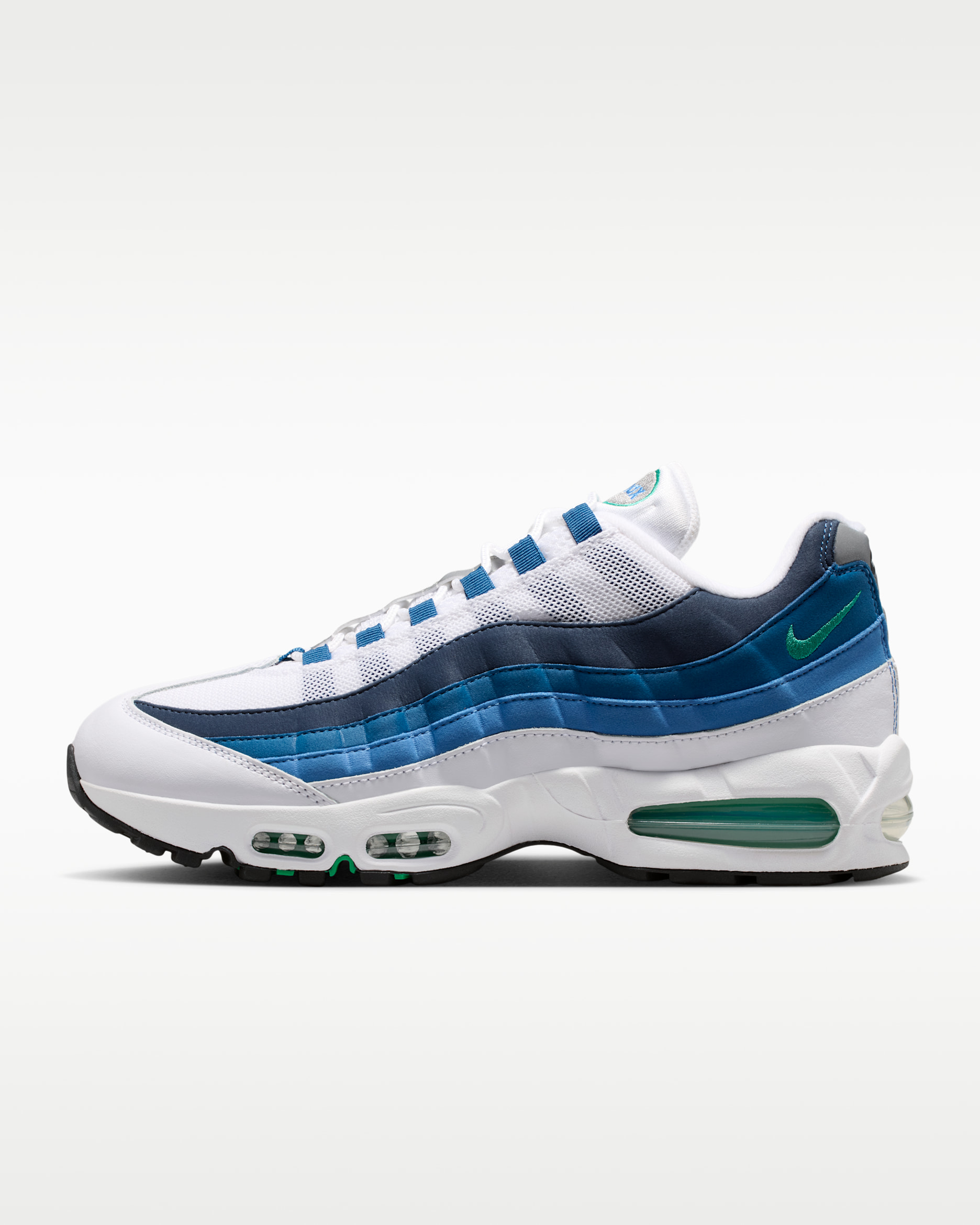Nike Air Max 95 OG — White/Lake Blue/French Blue/Emerald Green