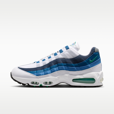 Nike Air Max 95 OG — White/Lake Blue/French Blue/Emerald Green