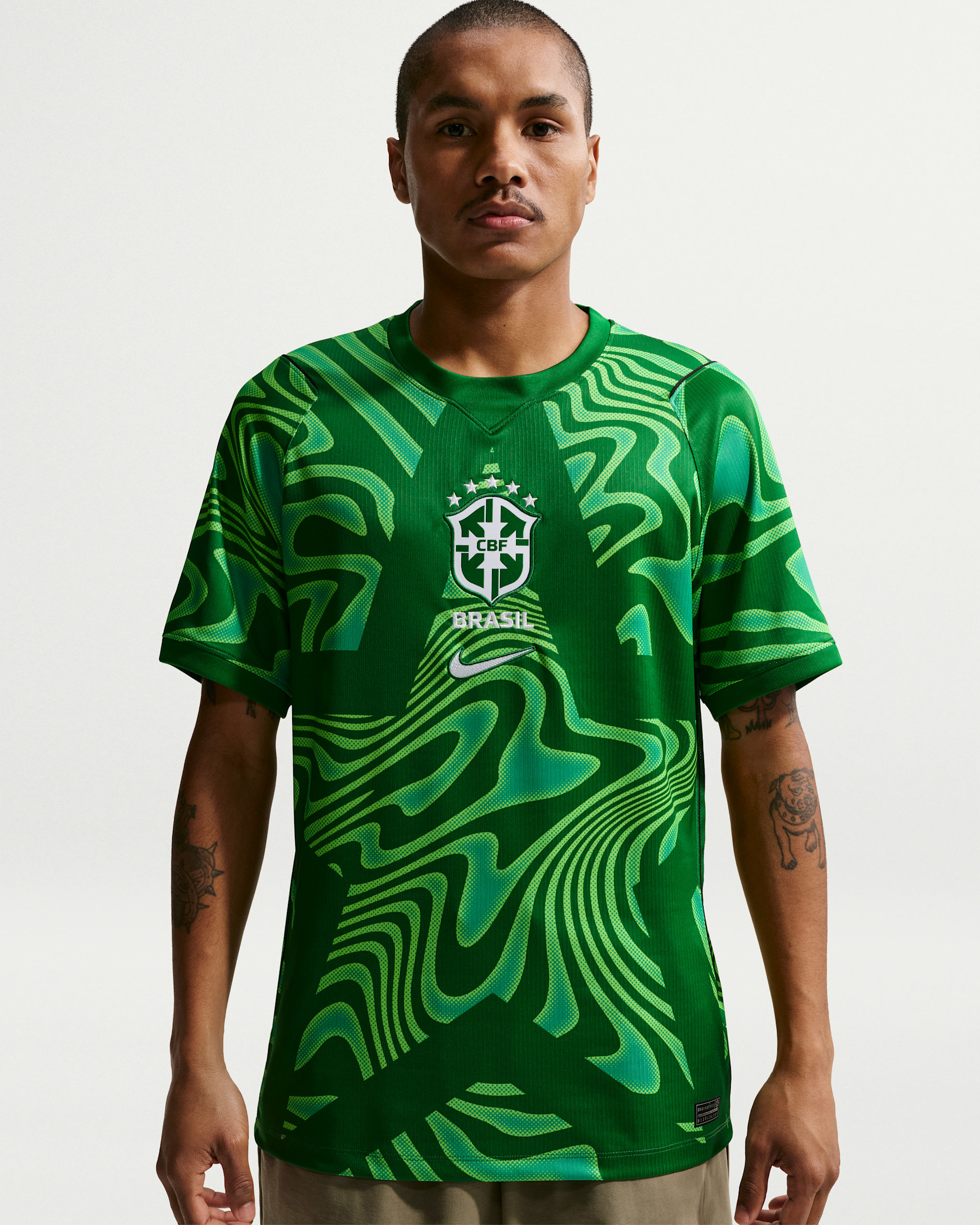 Brazil 2026 Stadium Goalkeeper — Pine Green/White