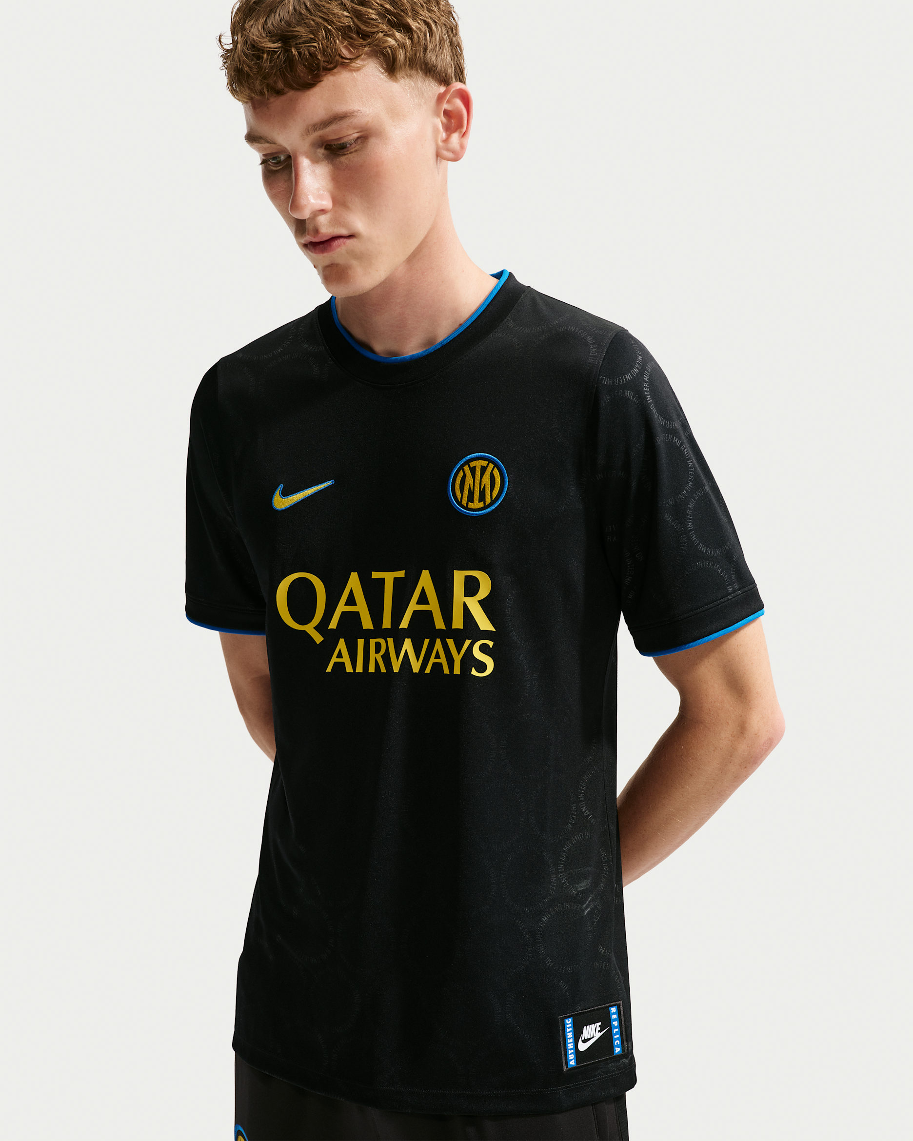 Inter Milan Third — Black/Blue Spark/Tour Yellow