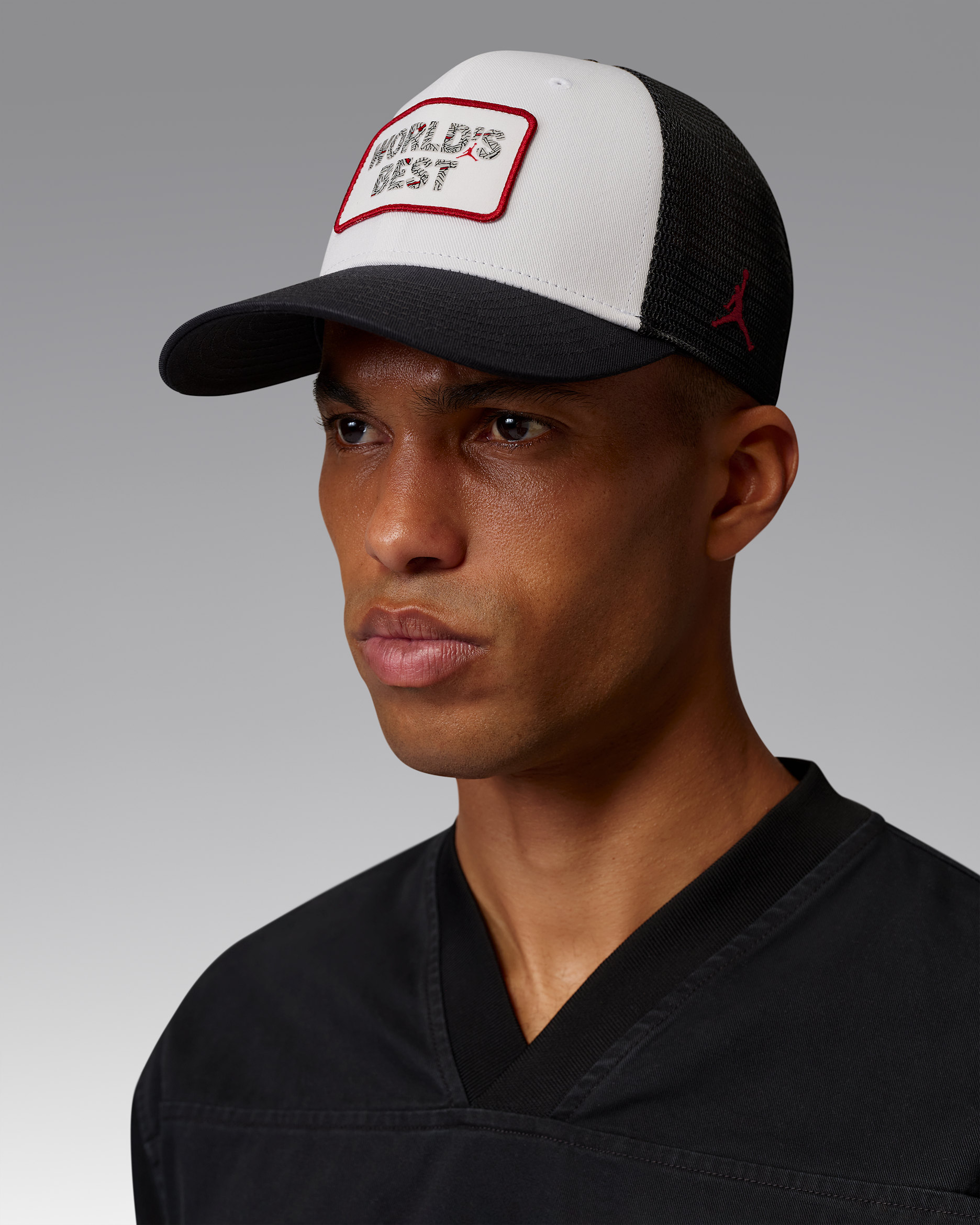 Jordan Rise — White/Black/Varsity Red