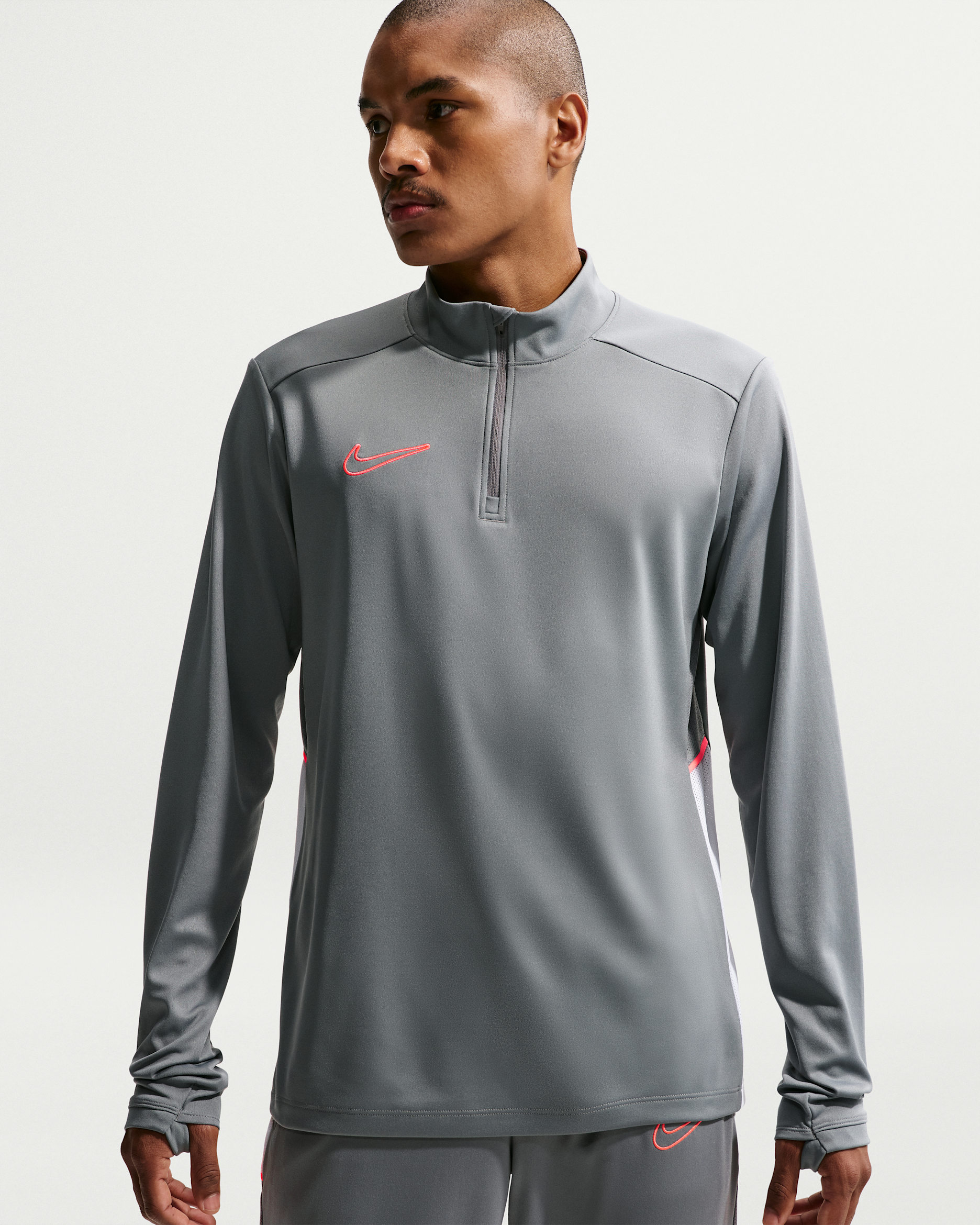 Nike Academy — Smoke Grey/White/Hot Punch/Hot Punch