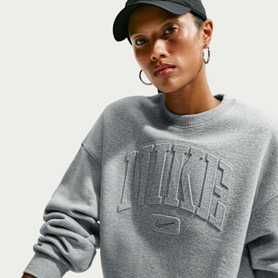 Nike Studio Fleece Medium Weight 'Graphic Pack' — Dark Grey Heather/Dark Grey Heather