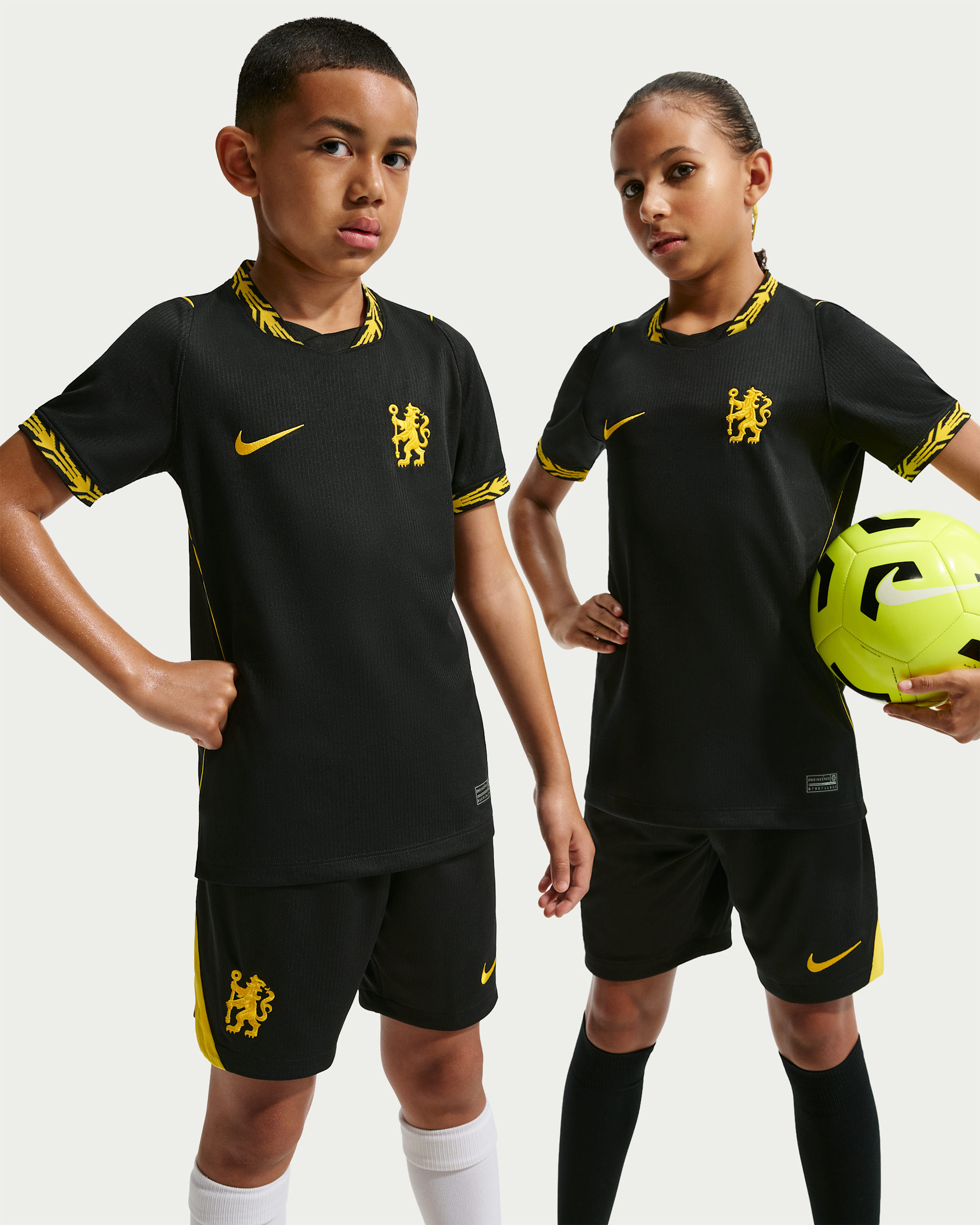 Chelsea F.C. 2026/27 Stadium Away — Black/Midwest Gold/Midwest Gold