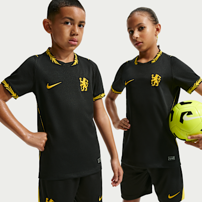 Chelsea F.C. 2026/27 Stadium Away — Black/Midwest Gold/Midwest Gold