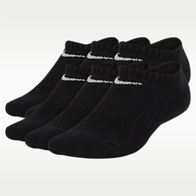 Nike Performance Cushioned No-Show — Black/White