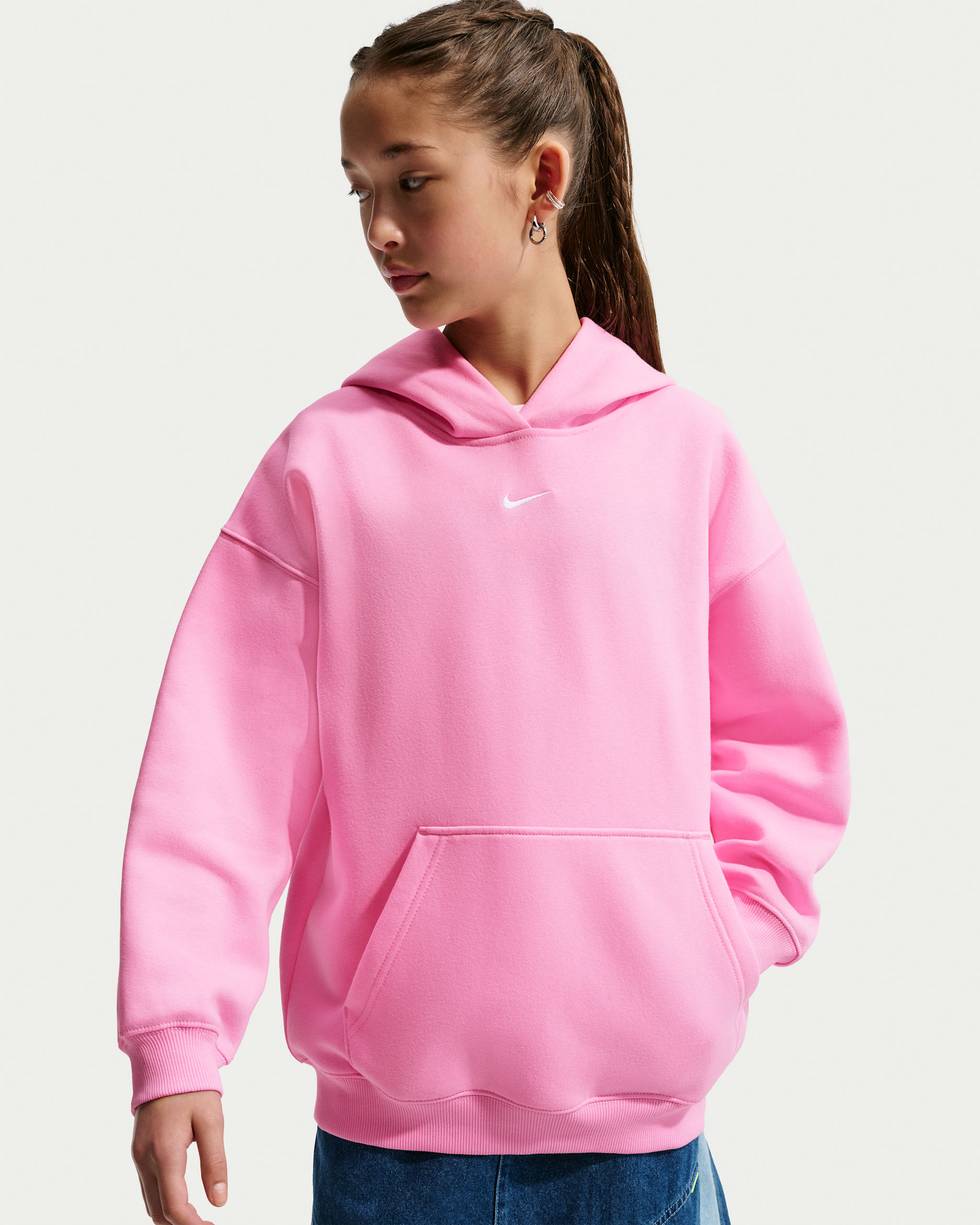 Nike Sportswear Studio Fleece — Pink Rise/White
