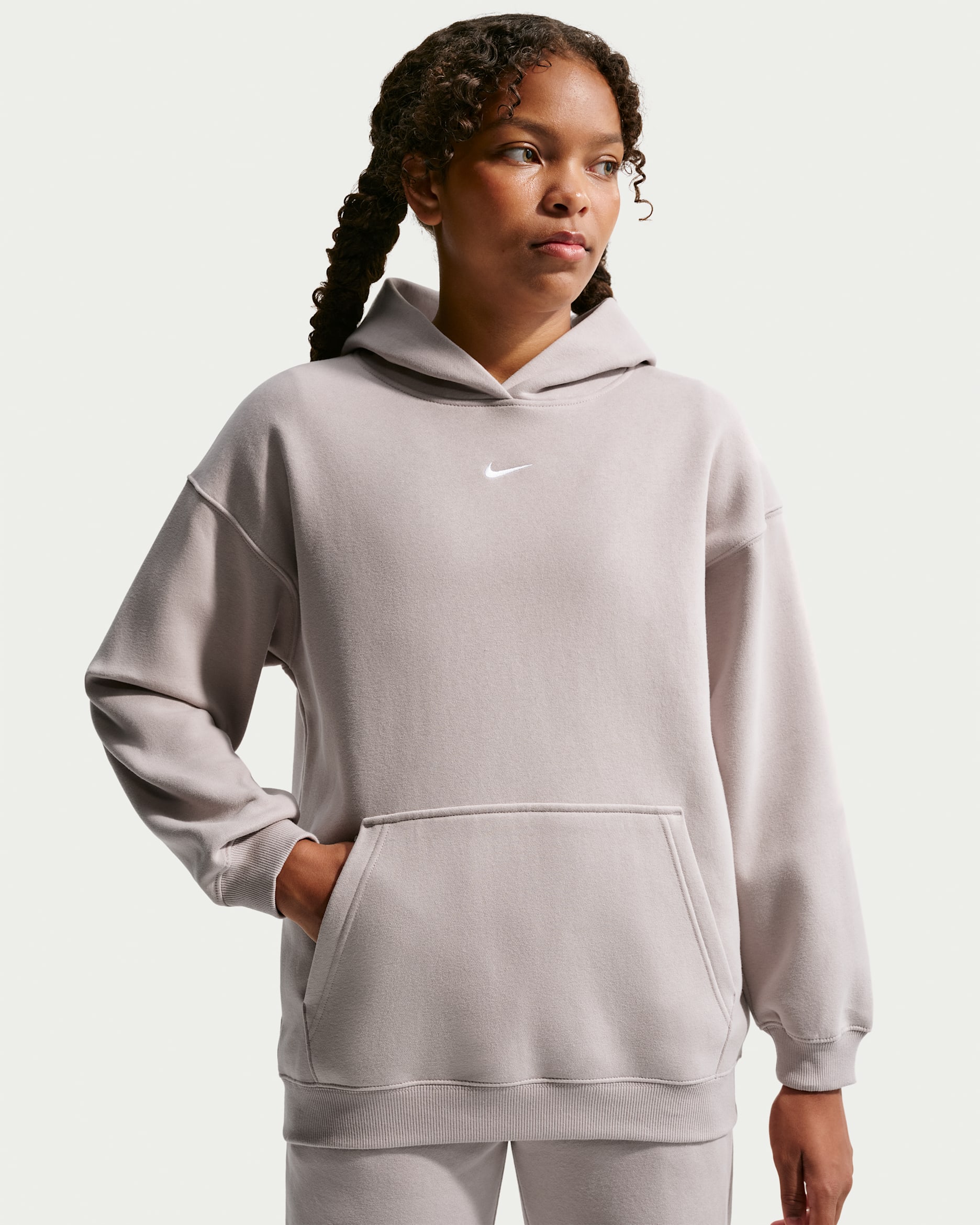 Nike Sportswear Studio Fleece — Moon Particle/White