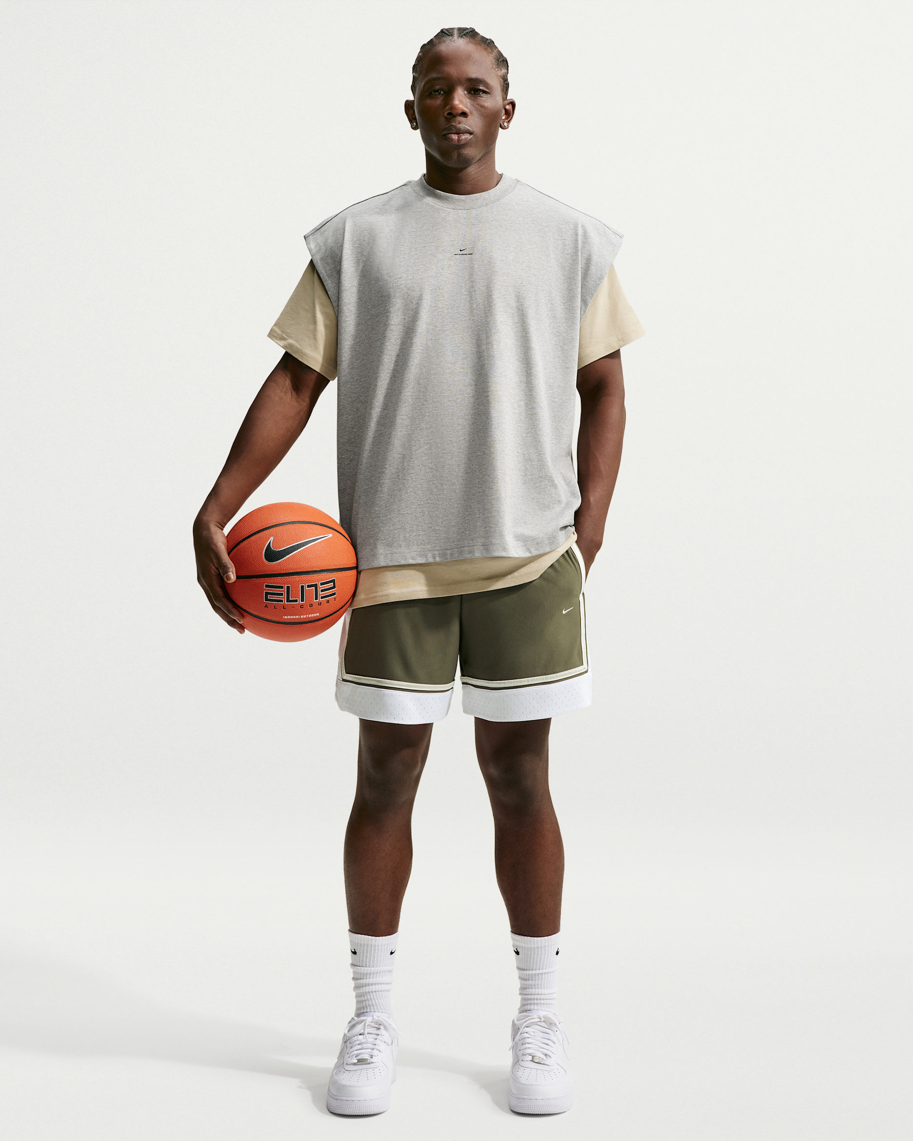 Nike Standard Issue — Medium Olive/White/Pale Ivory