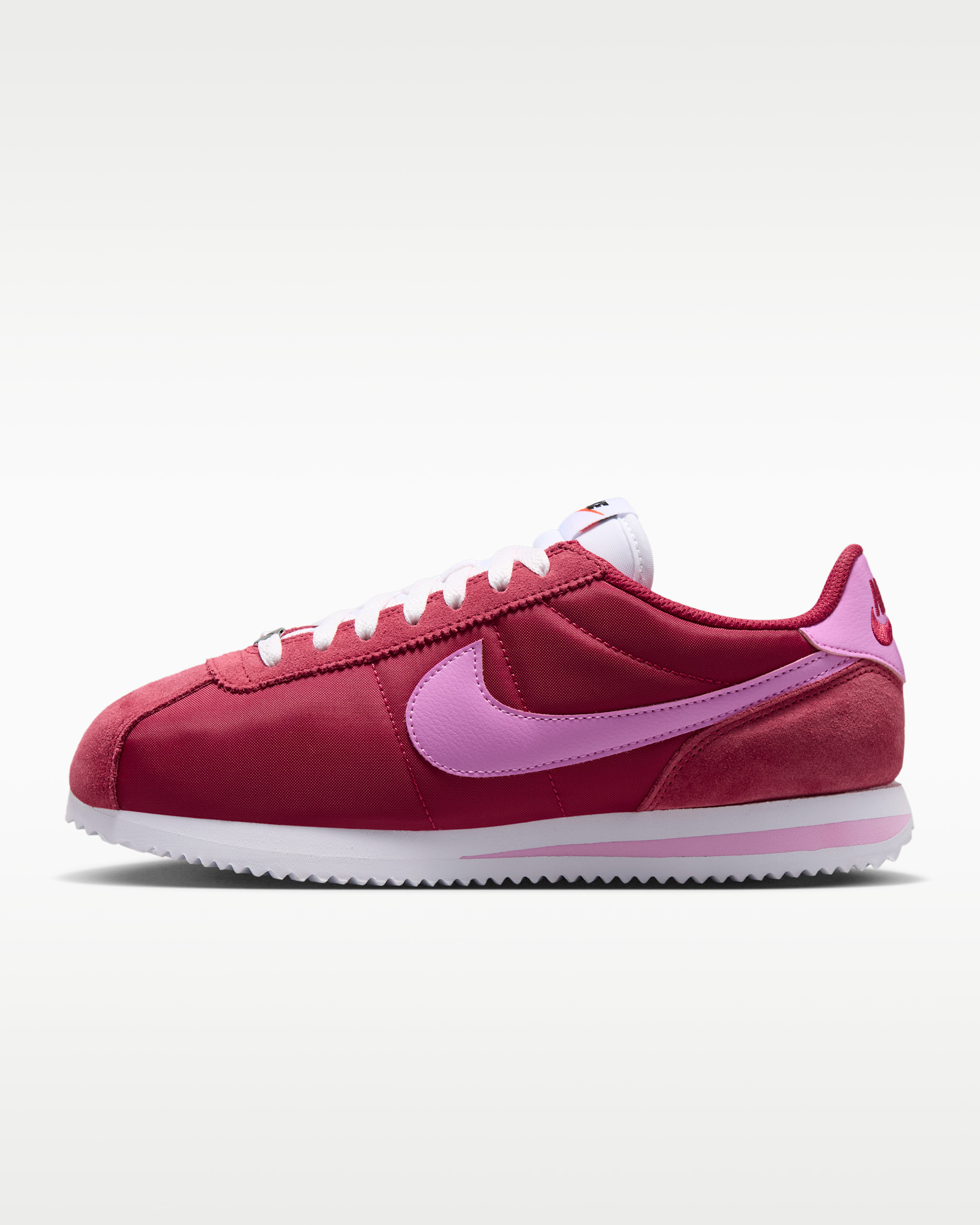Nike Cortez Textile — Tough Red/White/Safety Orange/Light Magenta