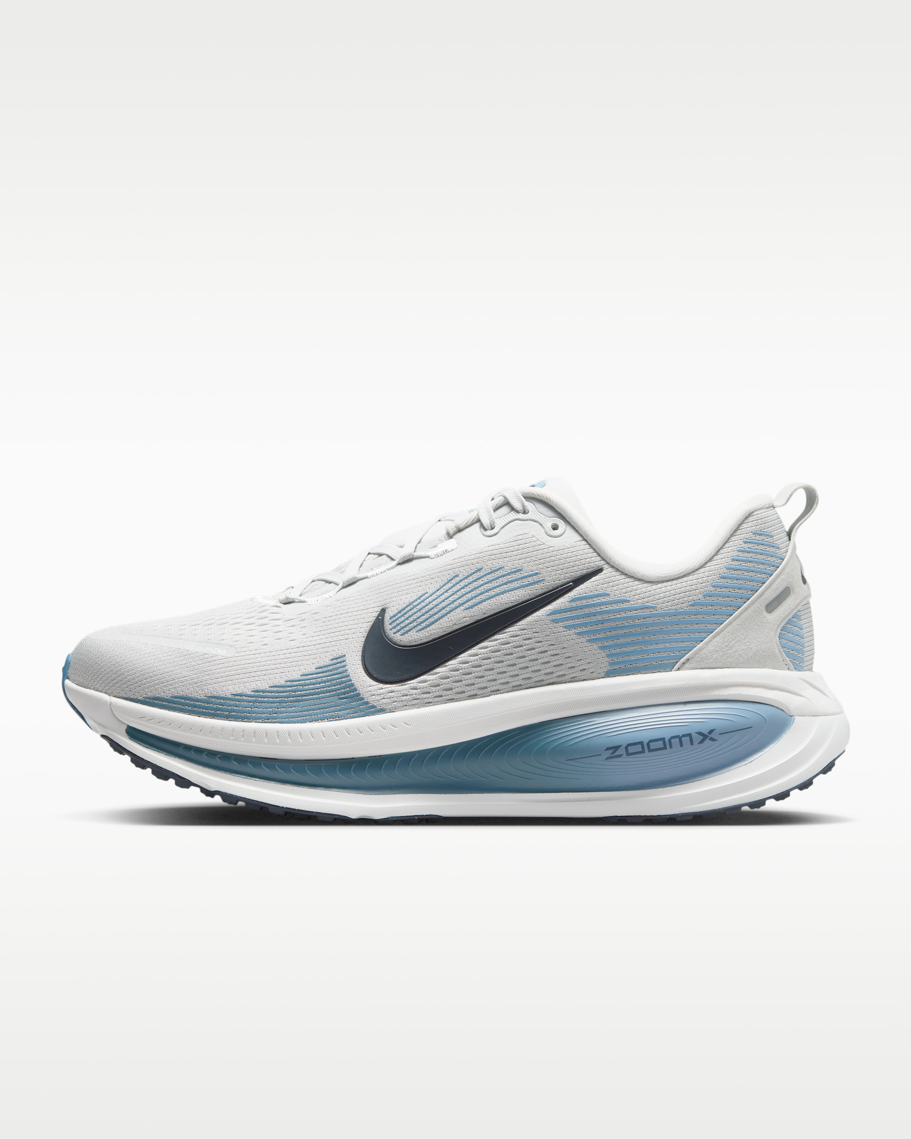 Nike Vomero 18 — Grey Fog/Off-White/Work Blue/Dark Obsidian
