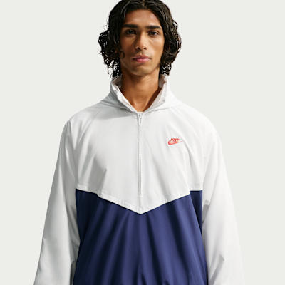 Nike Windrunner — Summit White/Blue Void/Light Crimson