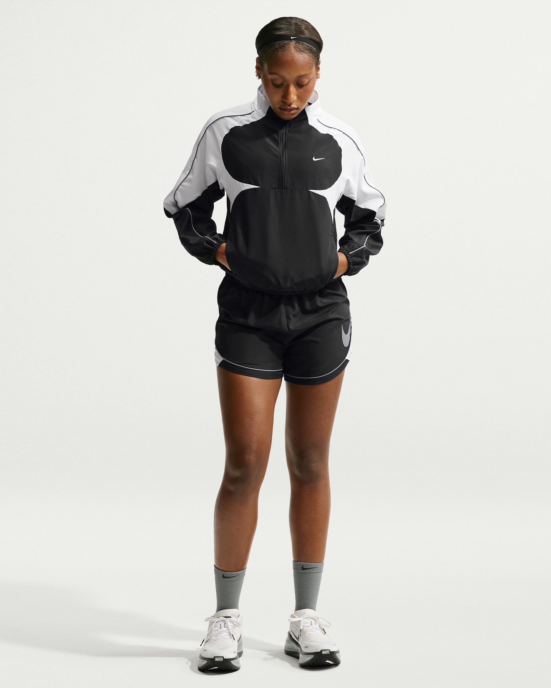 Nike Swoosh — Black/White/Cool Grey