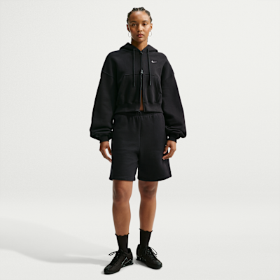 Nike Studio Fleece Medium Weight — Total Black/Sail