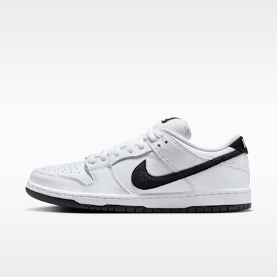 Nike SB Dunk Low Pro — White/White/Black/Black
