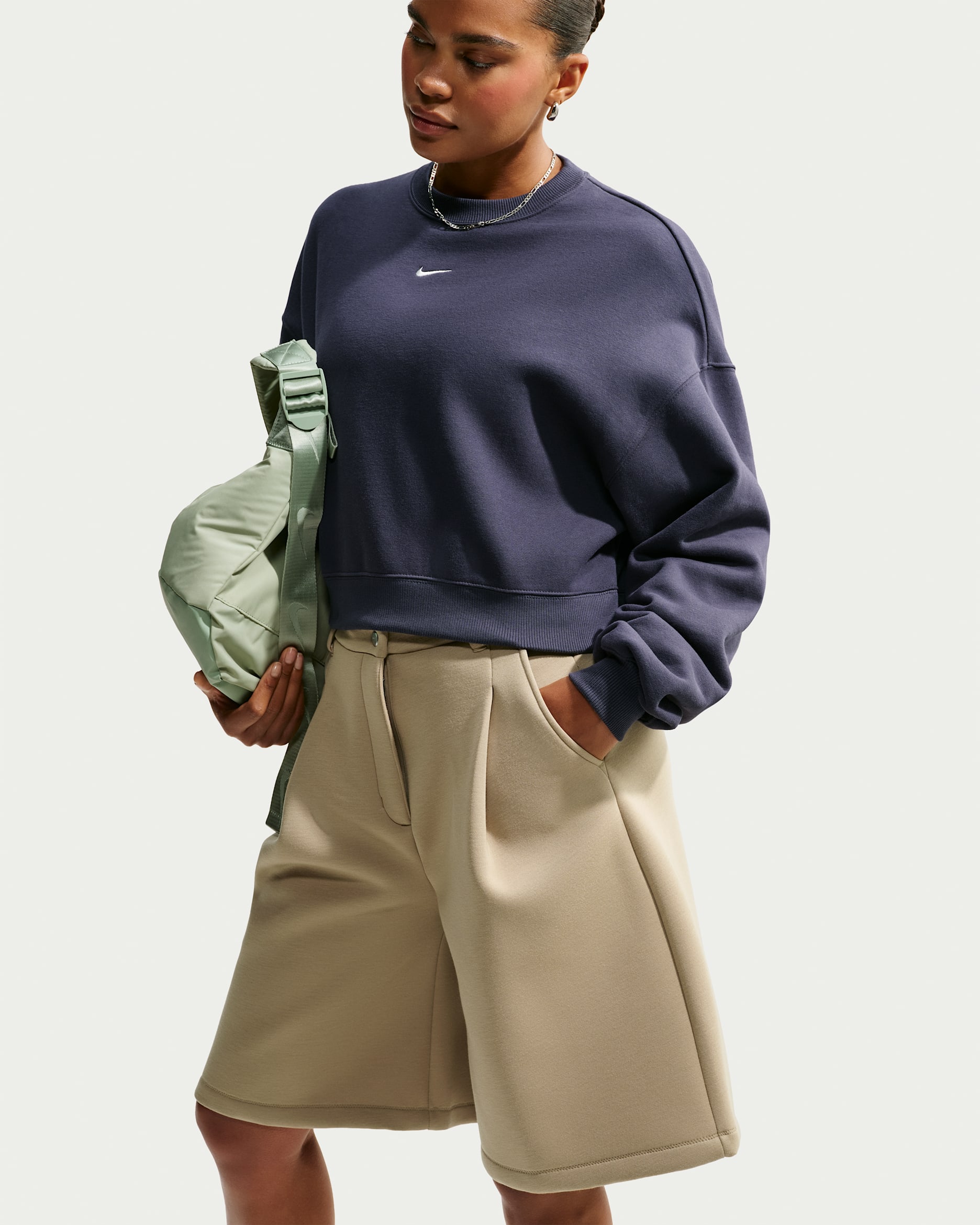 Nike Studio Fleece Medium Weight — Gridiron/Sail