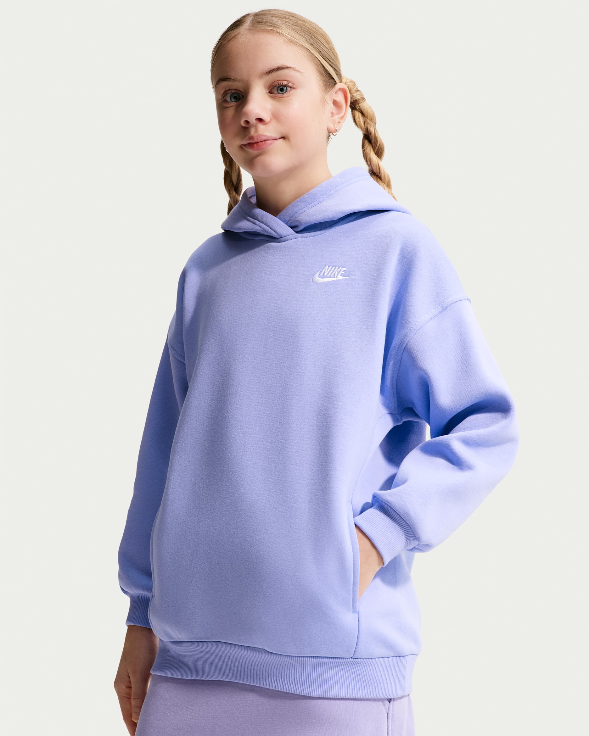 Nike Sportswear Club Fleece — Light Thistle/Light Thistle/White