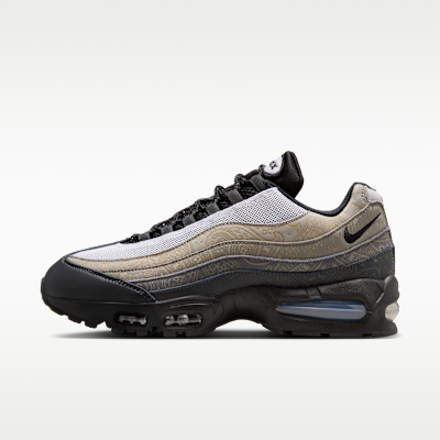 Nike Air Max 95 Big Bubble Leather — White/Light Graphite/Light Charcoal/Black