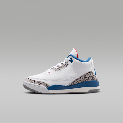 Jordan 3 Retro 'True Blue' — White/True Blue/Cement Grey/Fire Red