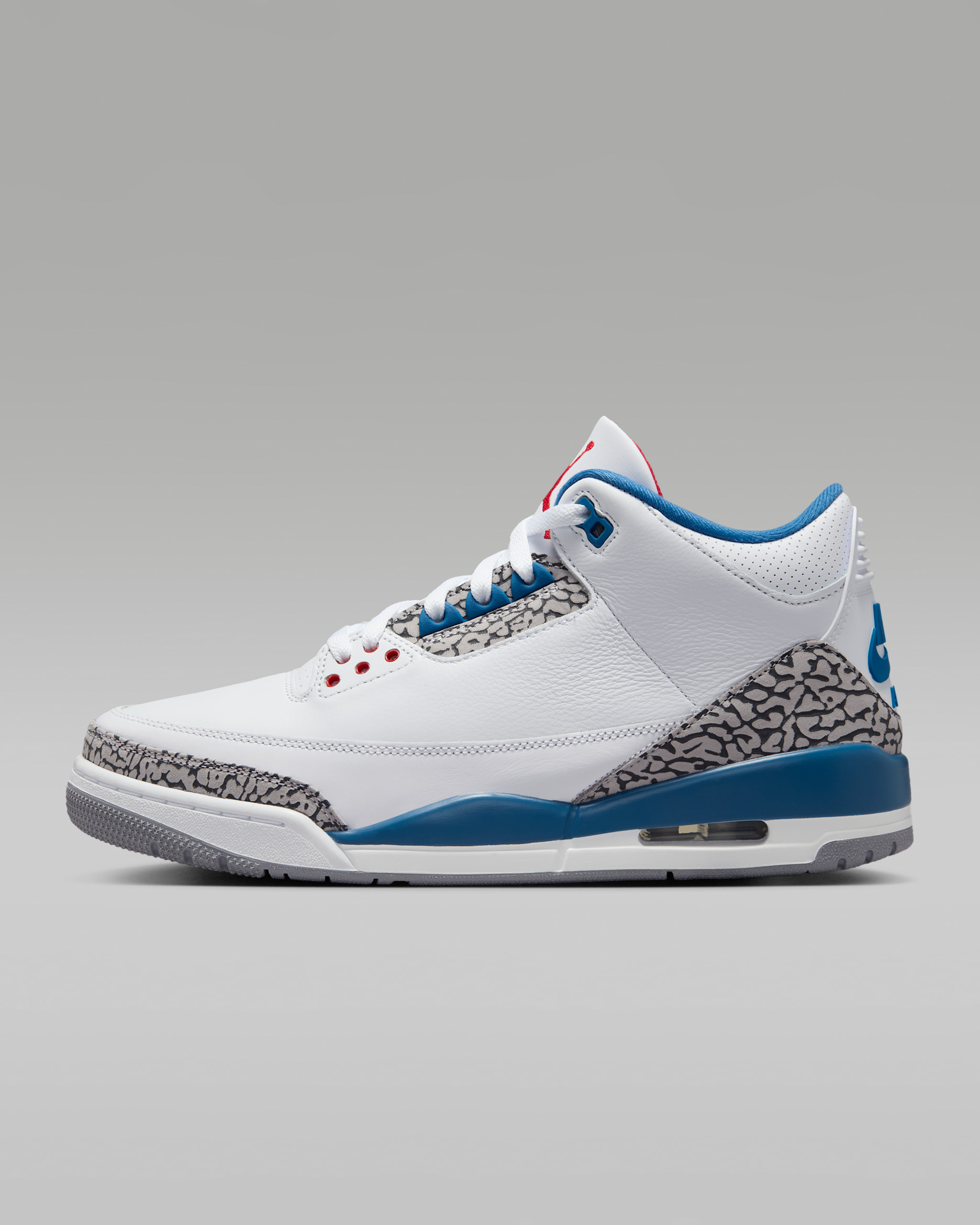 Air Jordan 3 Retro 'True Blue' — White/True Blue/Fire Red