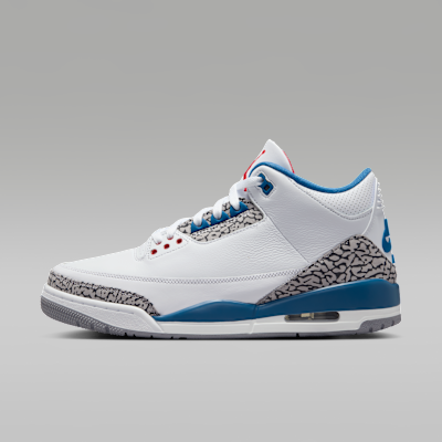 Air Jordan 3 Retro 'True Blue' — White/True Blue/Fire Red