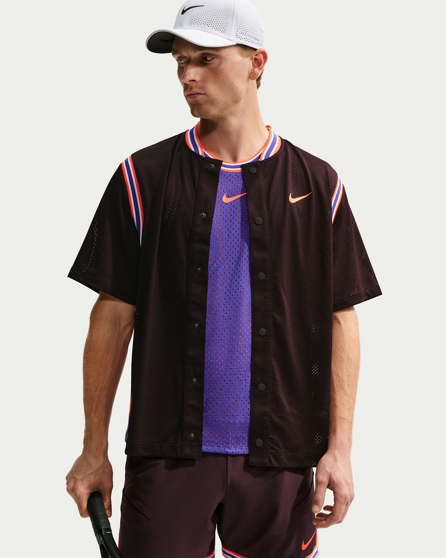 NikeCourt Slam — Burgundy Ash/Bright Crimson