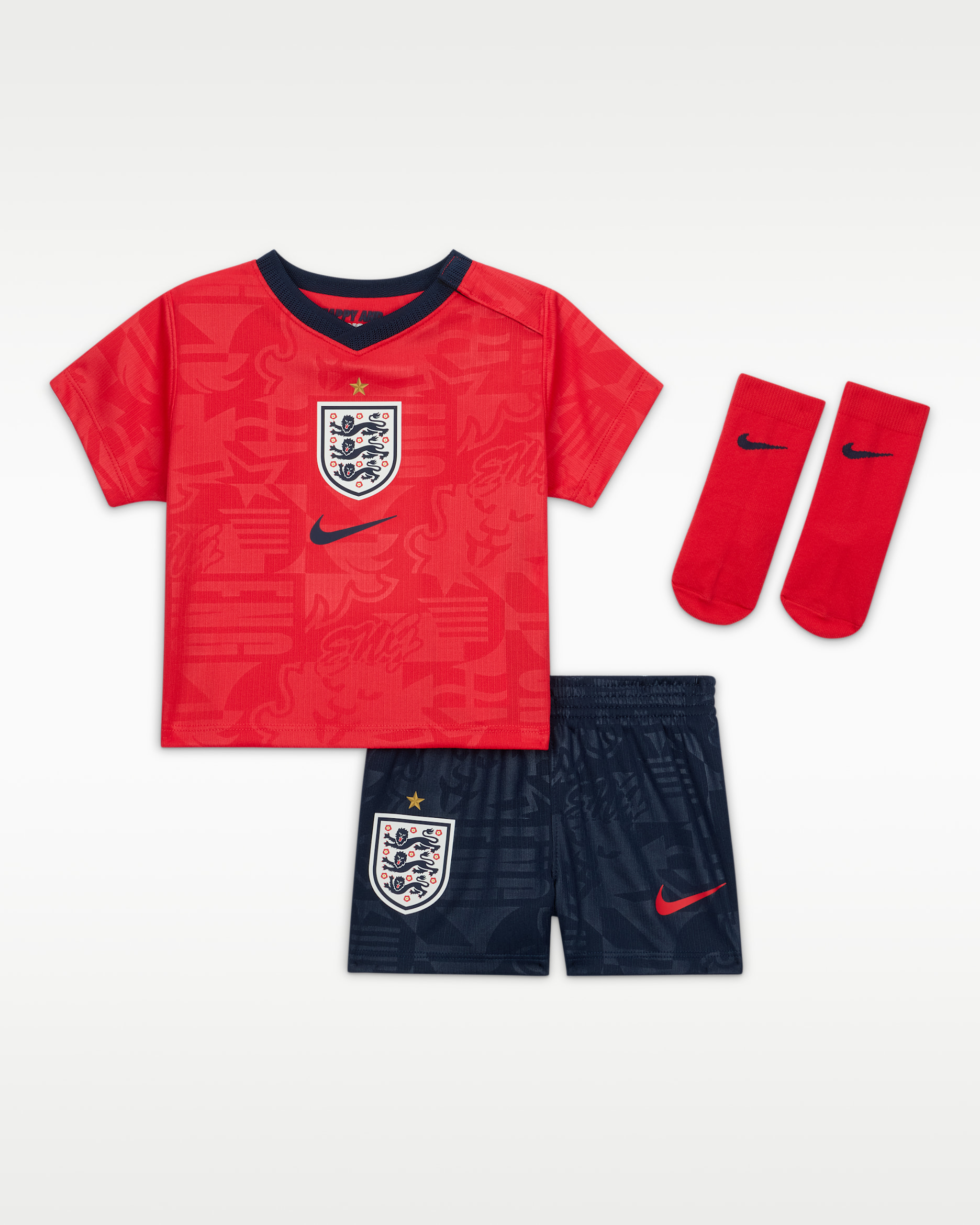 England 2026 Stadium Away — Speed Red/Obsidian/White