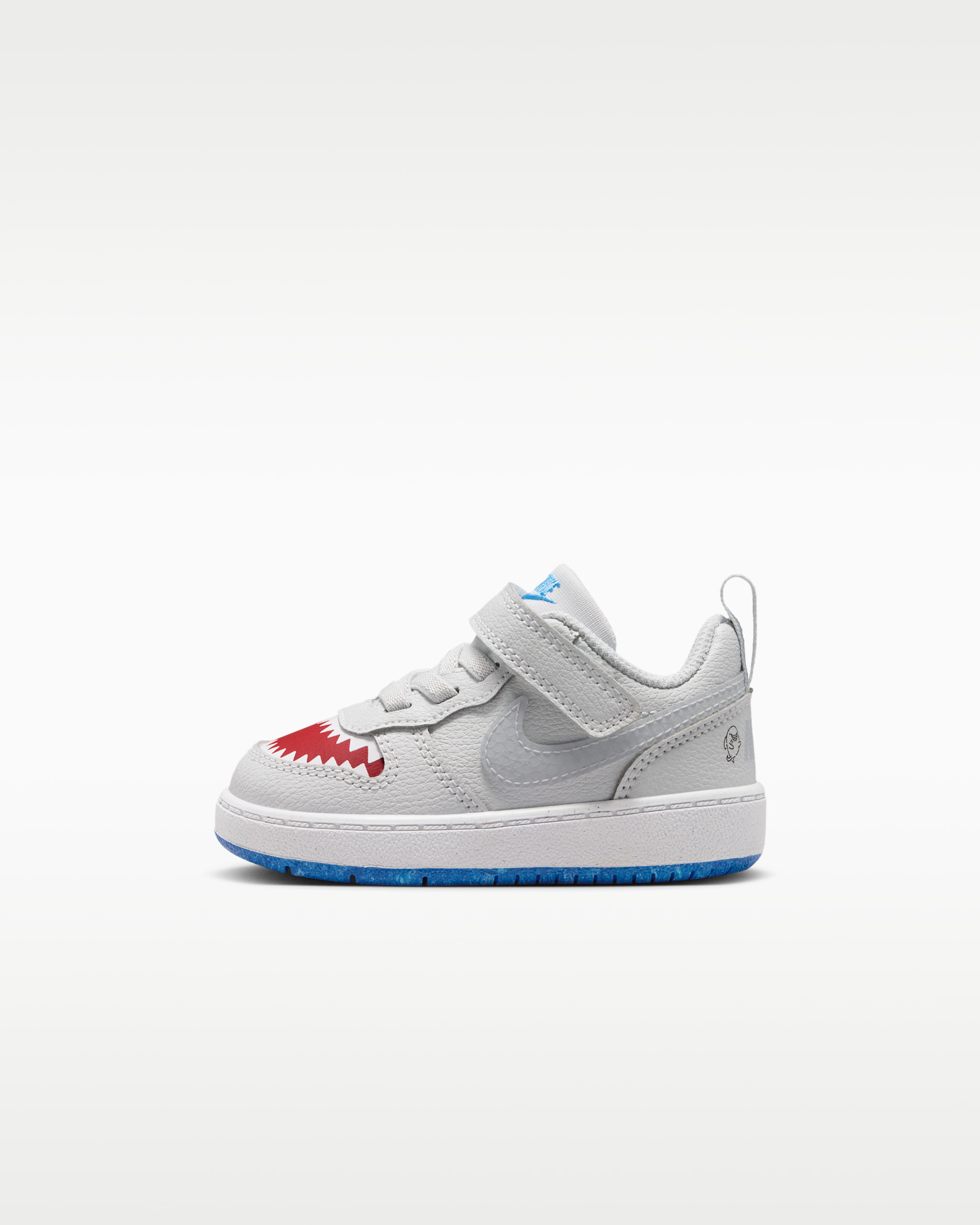 NikeCourt Borough Low — Pure Platinum/University Red/Game Royal/Wolf Grey