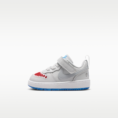NikeCourt Borough Low — Pure Platinum/University Red/Game Royal/Wolf Grey
