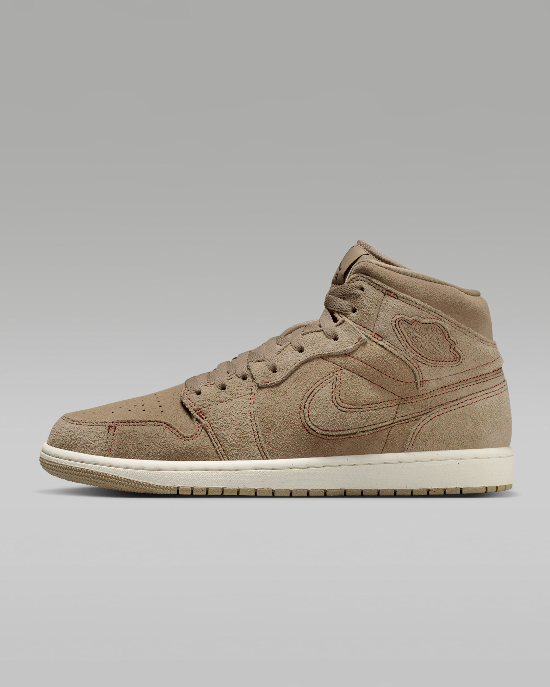 Air Jordan 1 Mid SE Craft — Khaki/Pecan/Cargo Khaki/Khaki