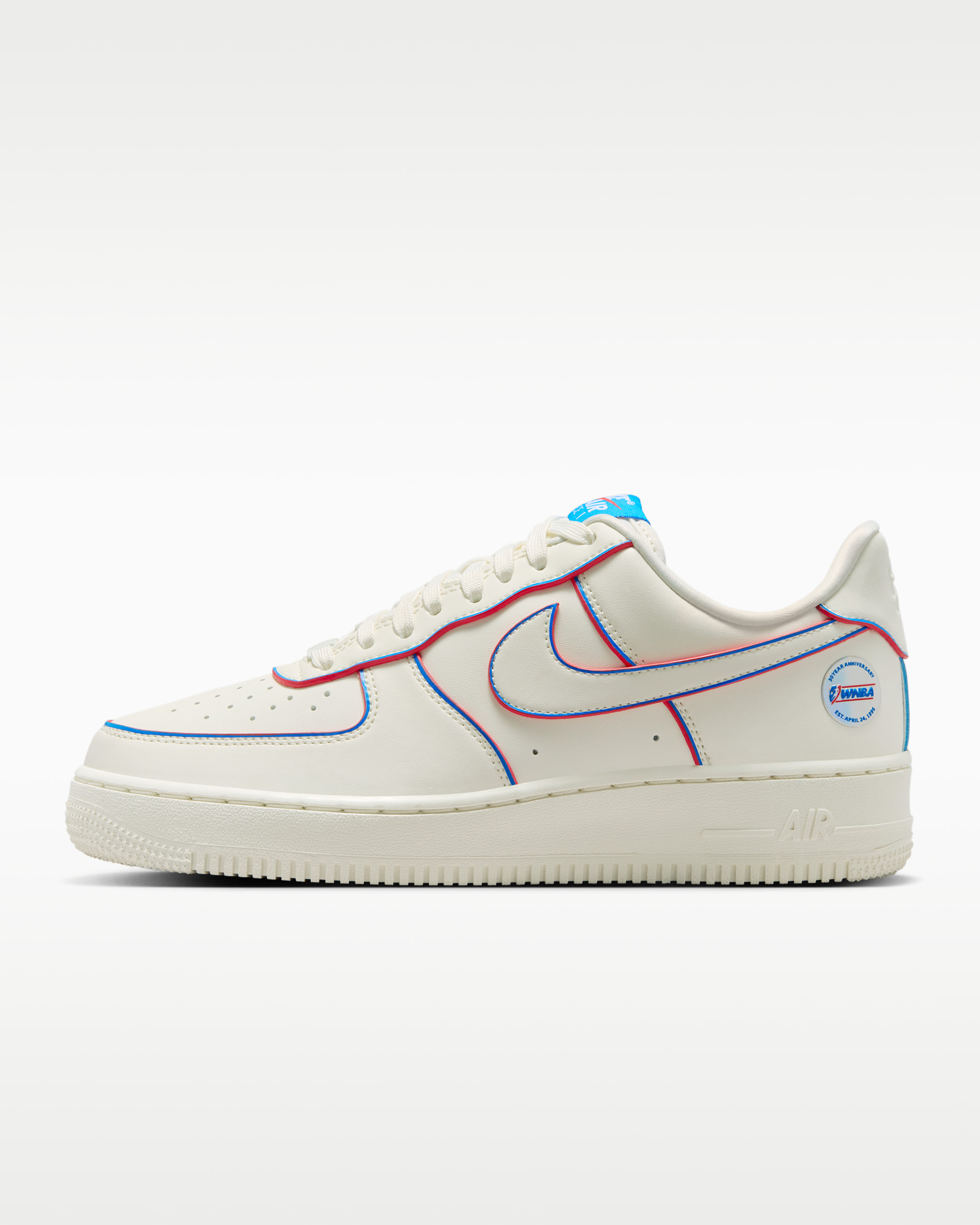Air Force 1 '07 WNBA 30th — Sail/Action Red/Light Photo Blue/Multi-Colour