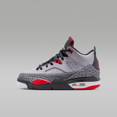 Jordan Son of Mars Low — Cement Grey/Black/Fire Red/White