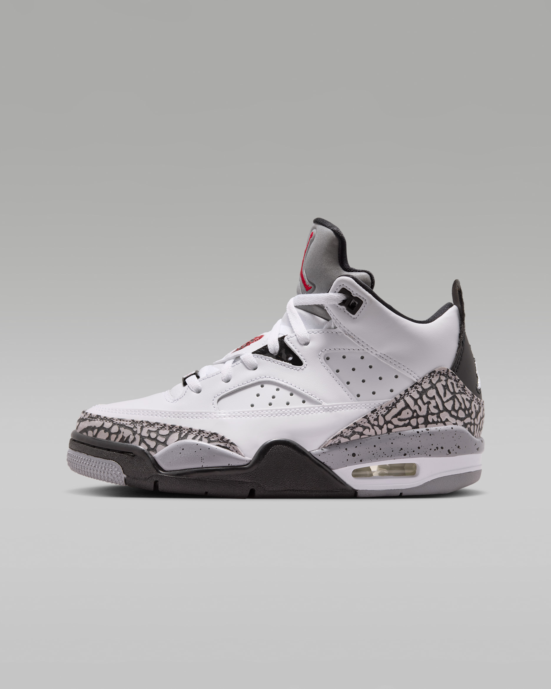 Jordan Son of Mars Low — White/Black/Cement Grey/Gym Red