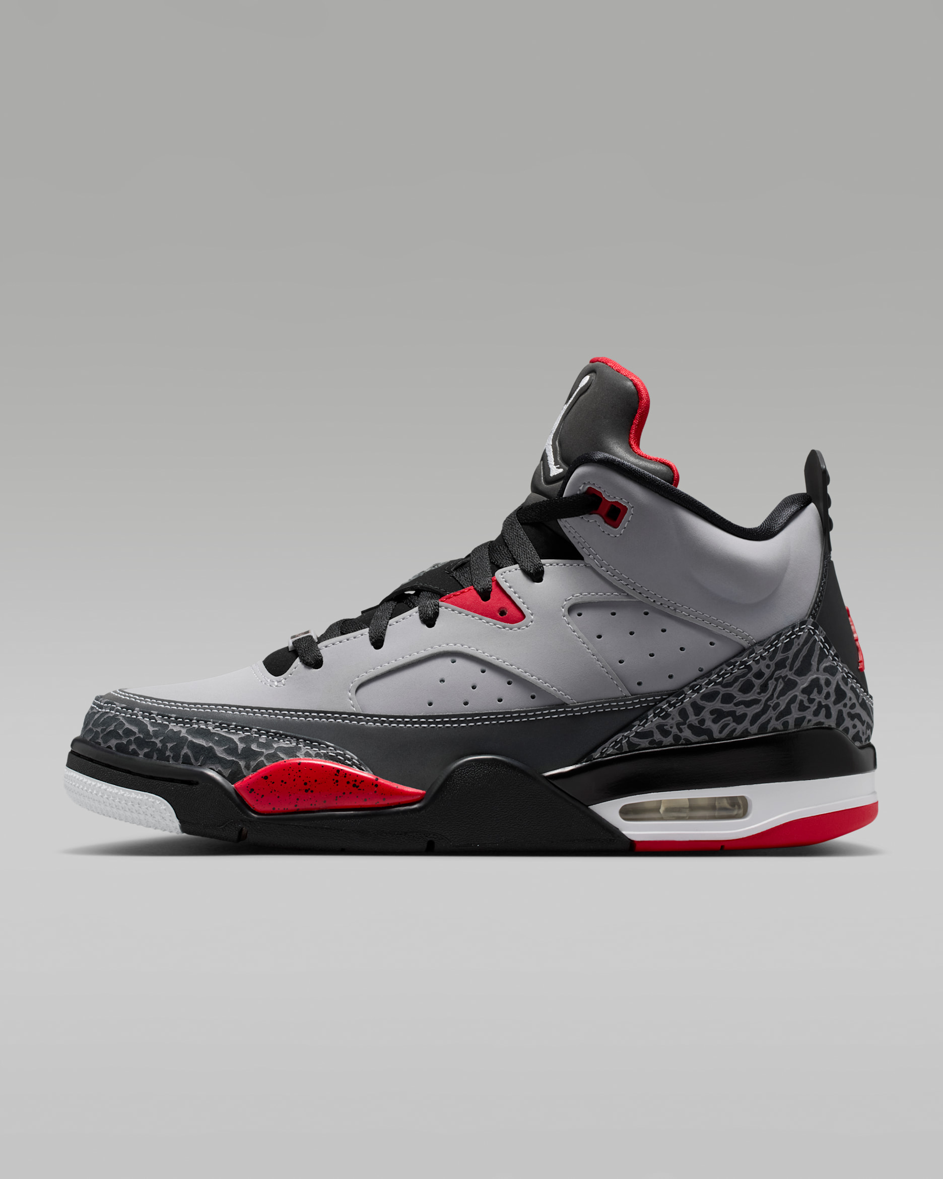Jordan Son of Mars Low — Cement Grey/Black/Fire Red/White