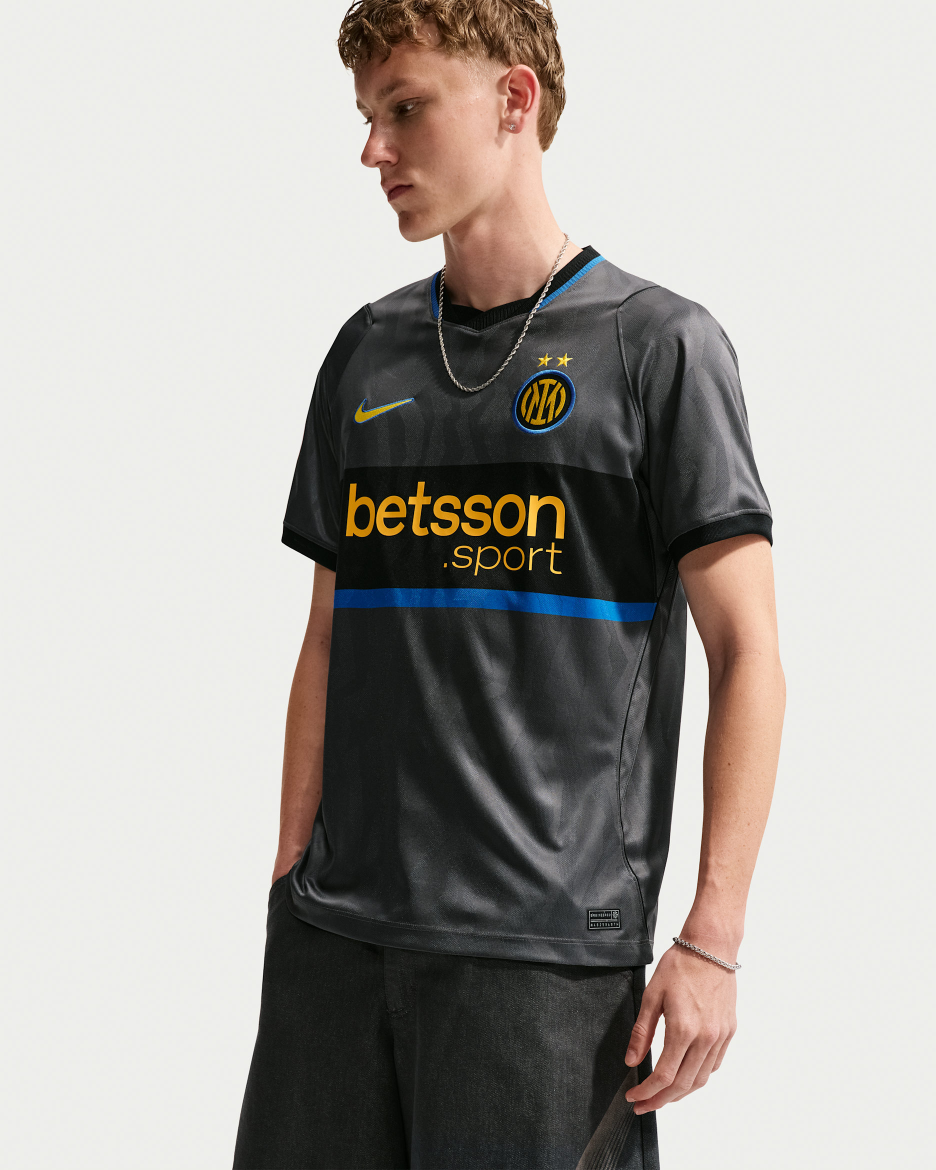 Inter Milan 2026/27 Stadium Third — Iron Grey/Black/Tour Yellow