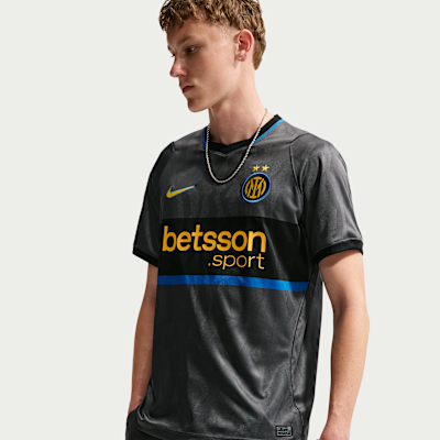 Inter Milan 2026/27 Stadium Third — Iron Grey/Black/Tour Yellow
