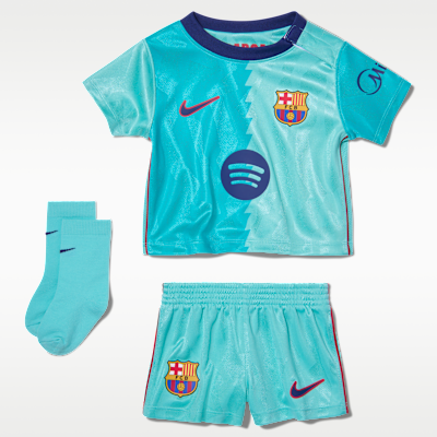 F.C. Barcelona 2026/27 Stadium Third — Green Frost/Green Frost/Gym Red/Loyal Blue