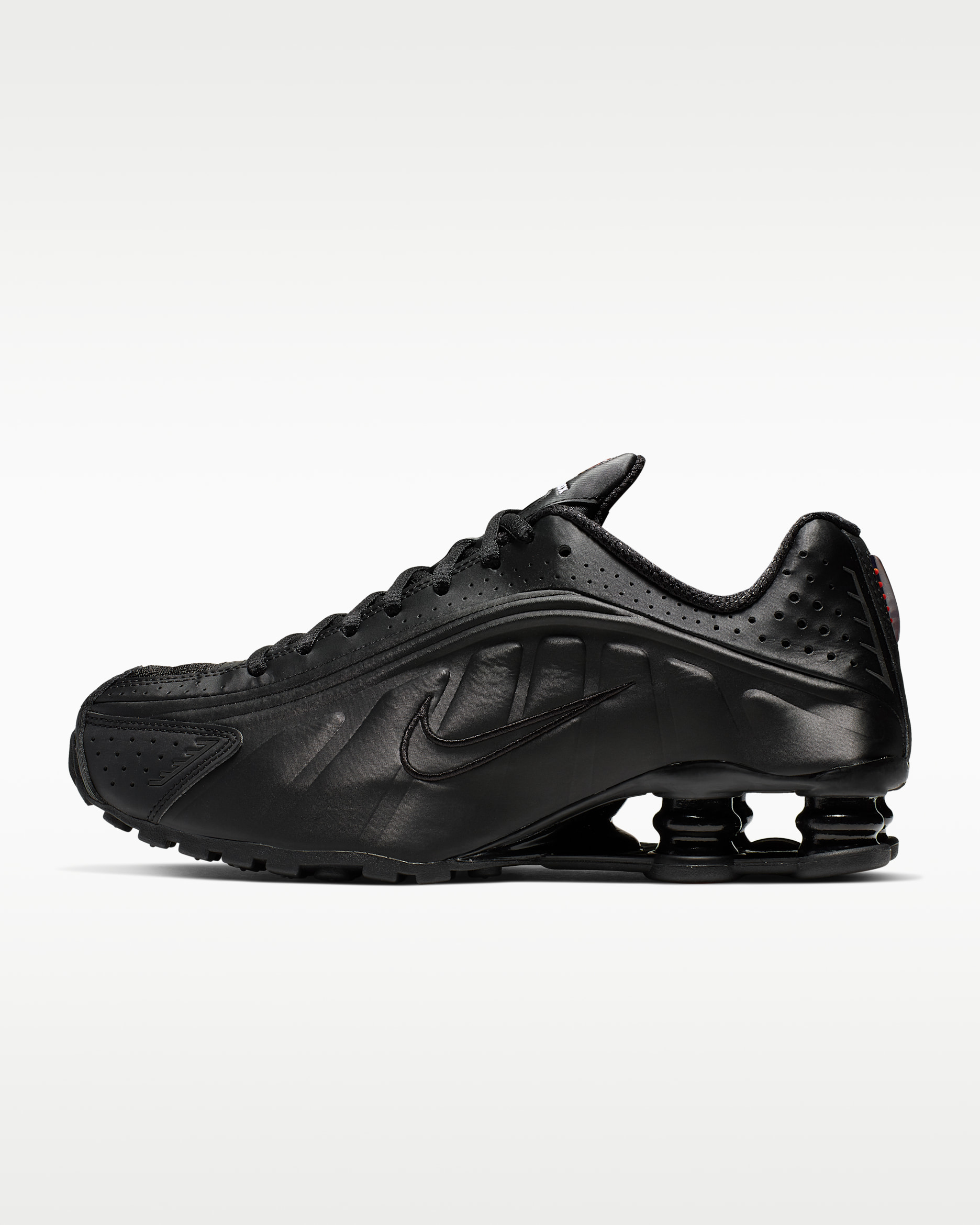 Nike Shox R4 — Black/Black/Max Orange/Black