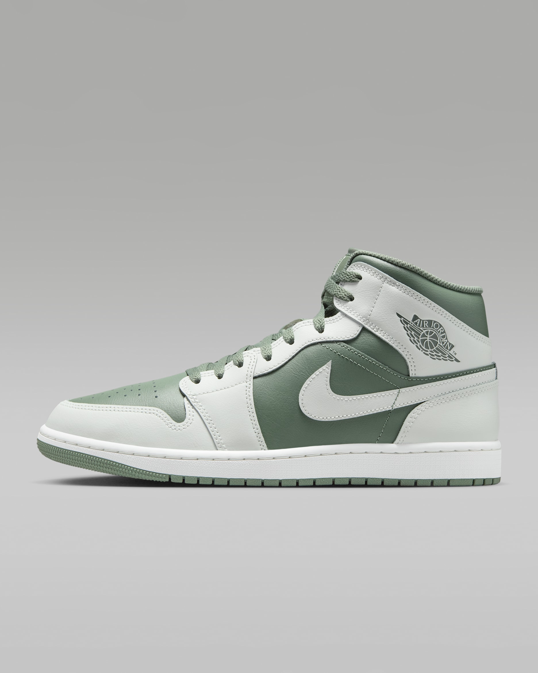 Air Jordan 1 Mid — Summit White/Vintage Lichen