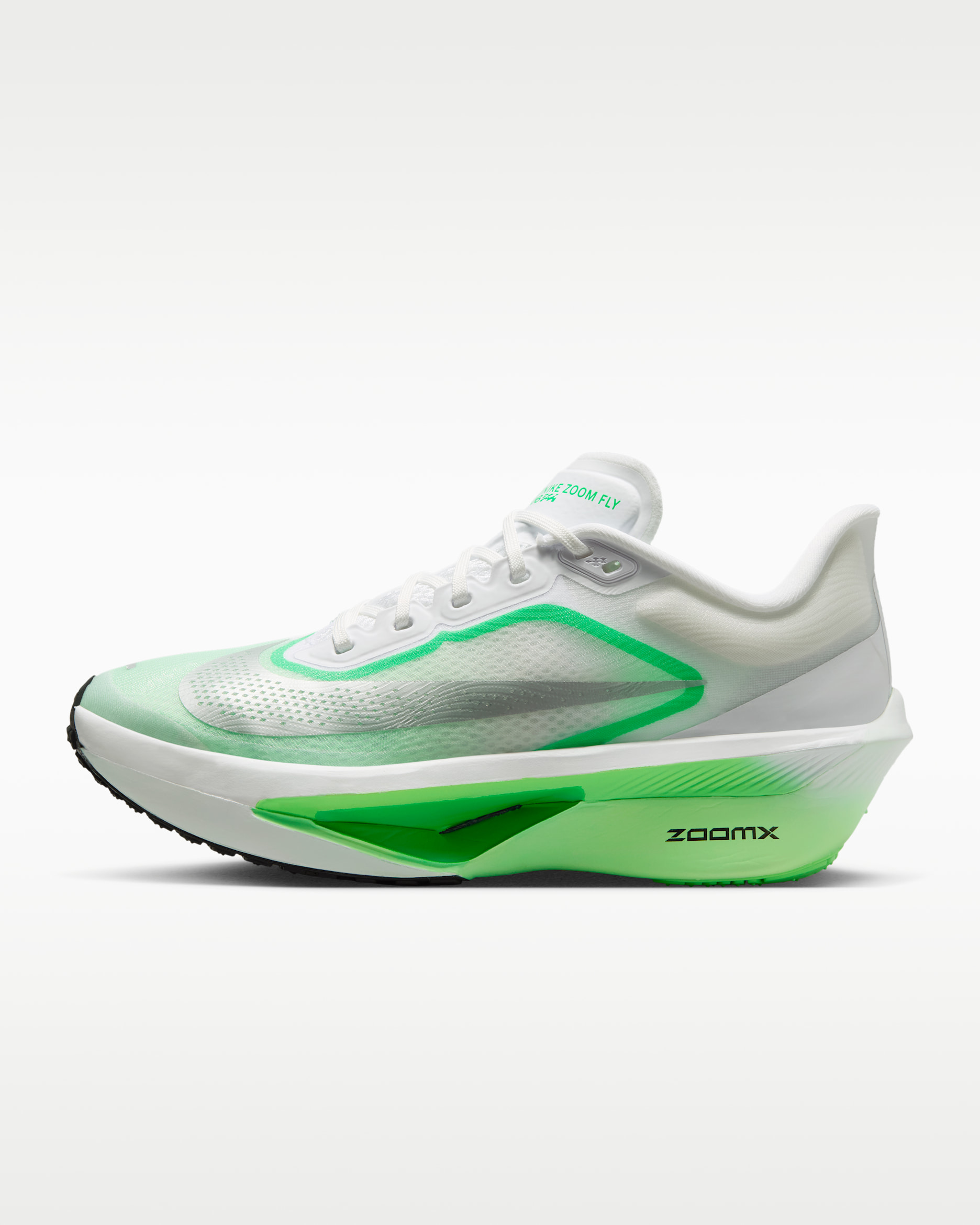 Nike Zoom Fly 6 — White/Illusion Green/Green Spark/Metallic Silver