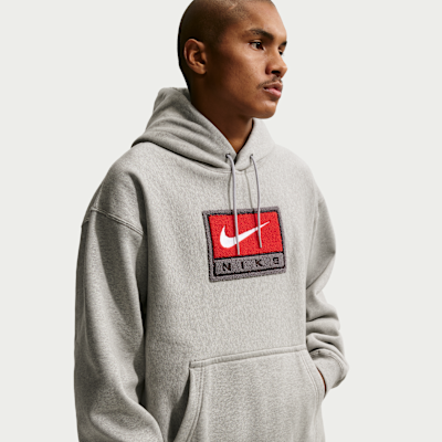 Nike Solo Swoosh — Dark Grey Heather/White