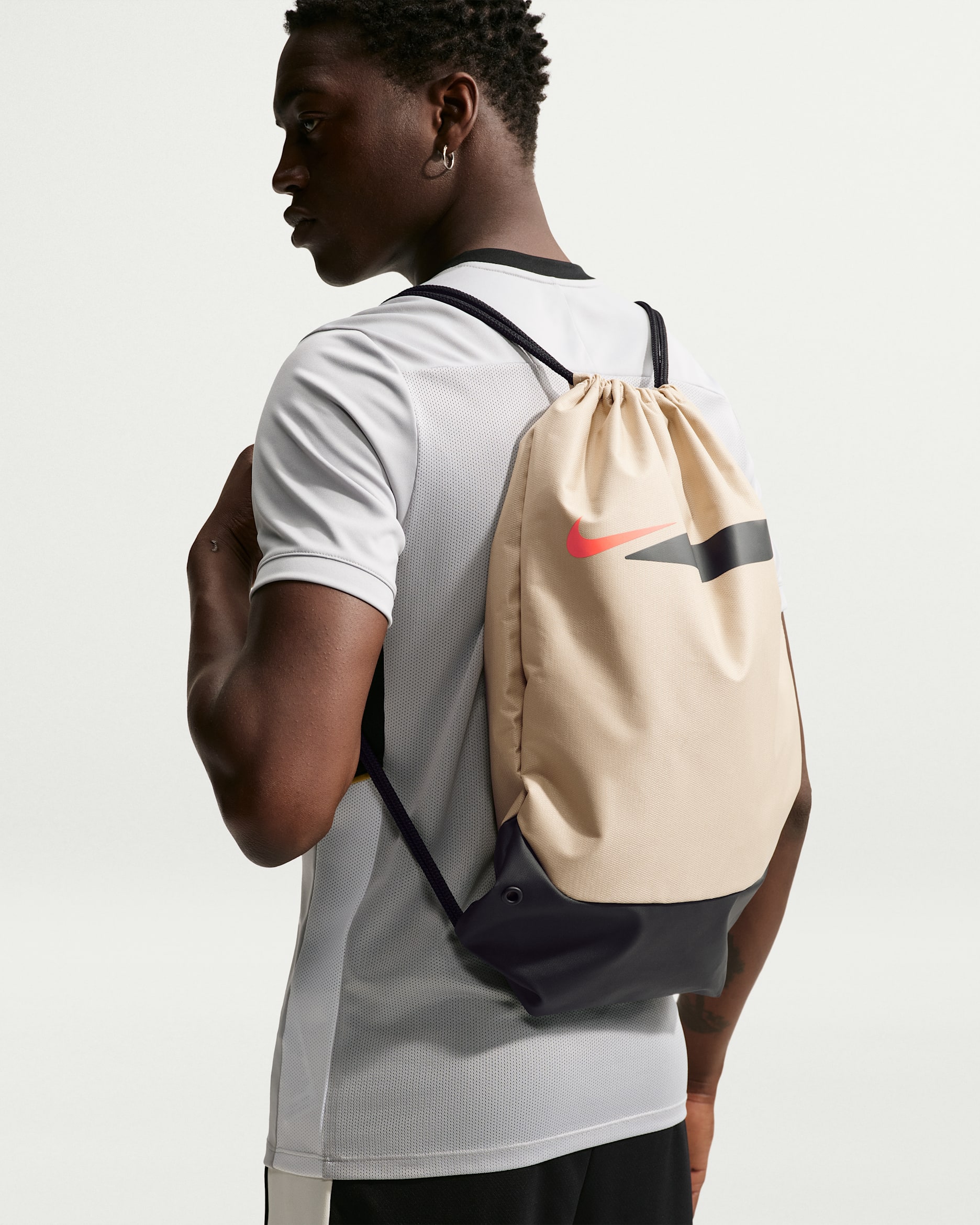 Nike Academy — Linen/Black/Bright Crimson