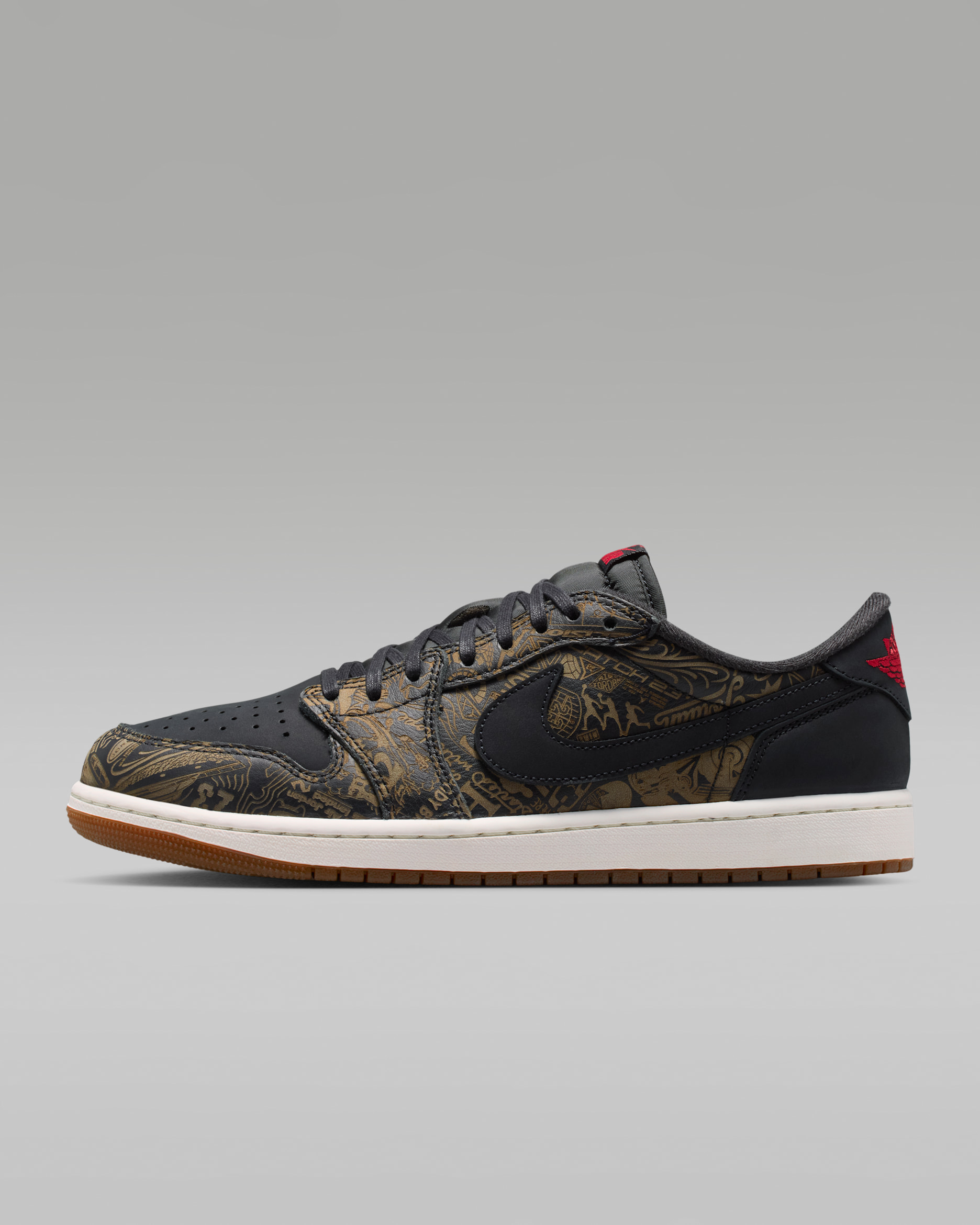 Air Jordan 1 Low OG 'Laser' — Black/Summit White/Summit White/Varsity Red