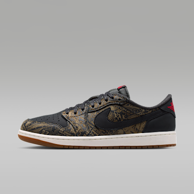 Air Jordan 1 Low OG 'Laser' — Black/Summit White/Summit White/Varsity Red