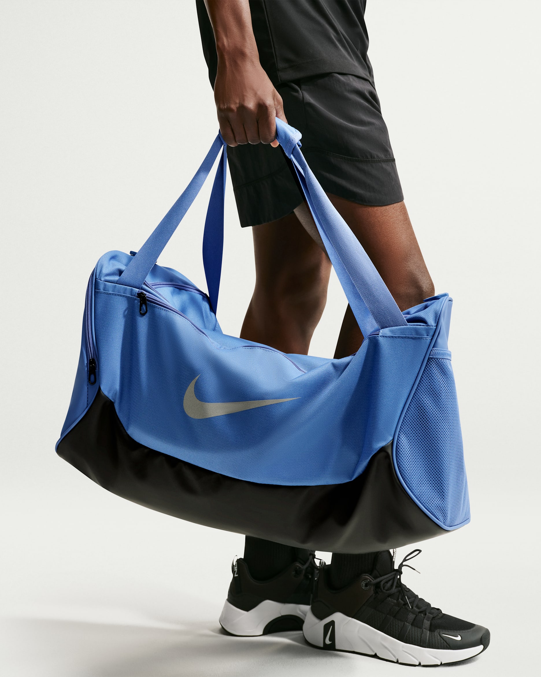 Nike Brasilia — Indigo Storm/Black/Reflect Silver
