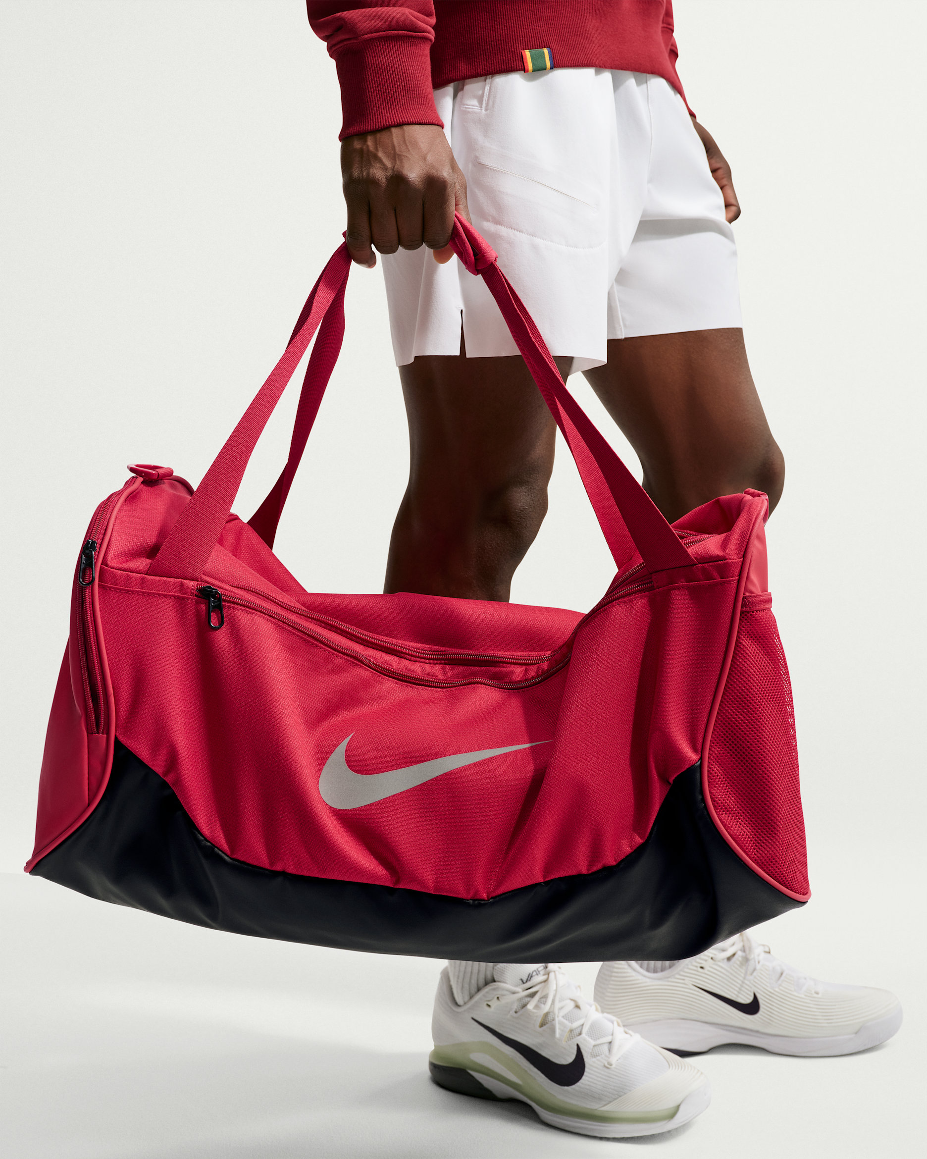 Nike Brasilia — Tough Red/Black/Reflect Silver
