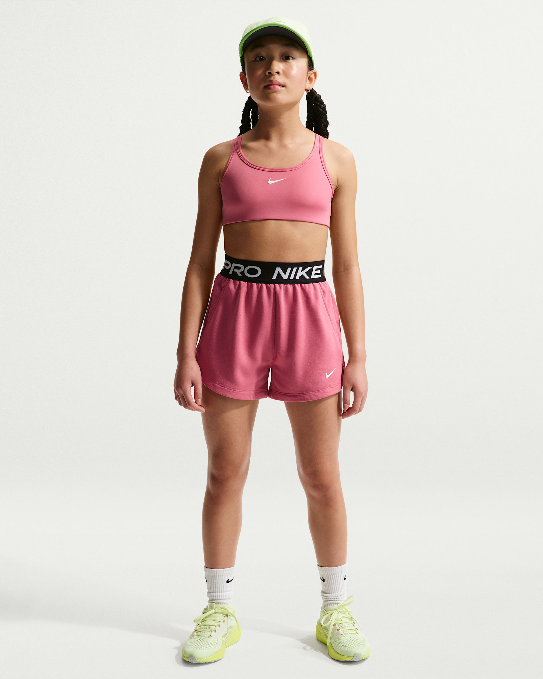 Nike Pro Fleece — Peony/Peony/Black/White